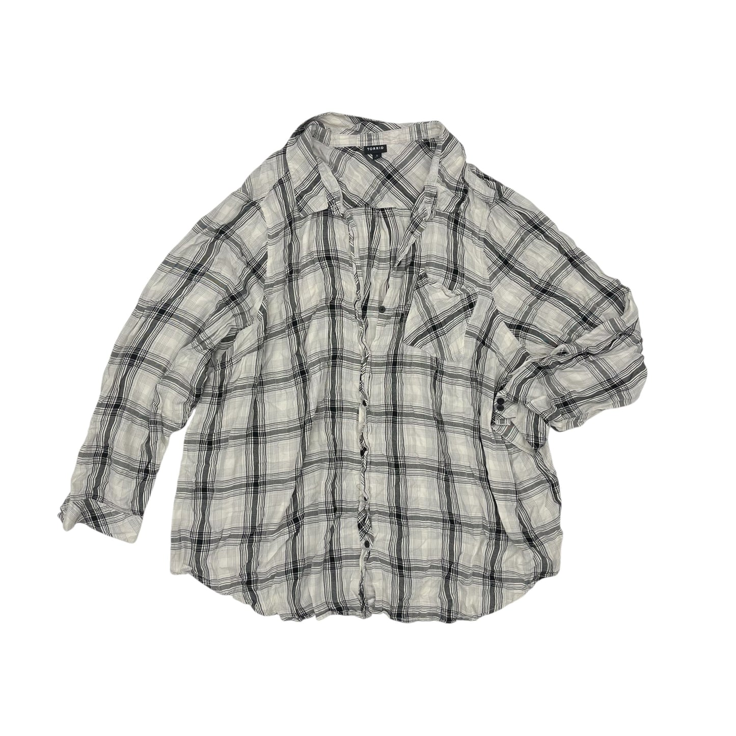 Top Ls By Torrid In Plaid Pattern, Size:4X