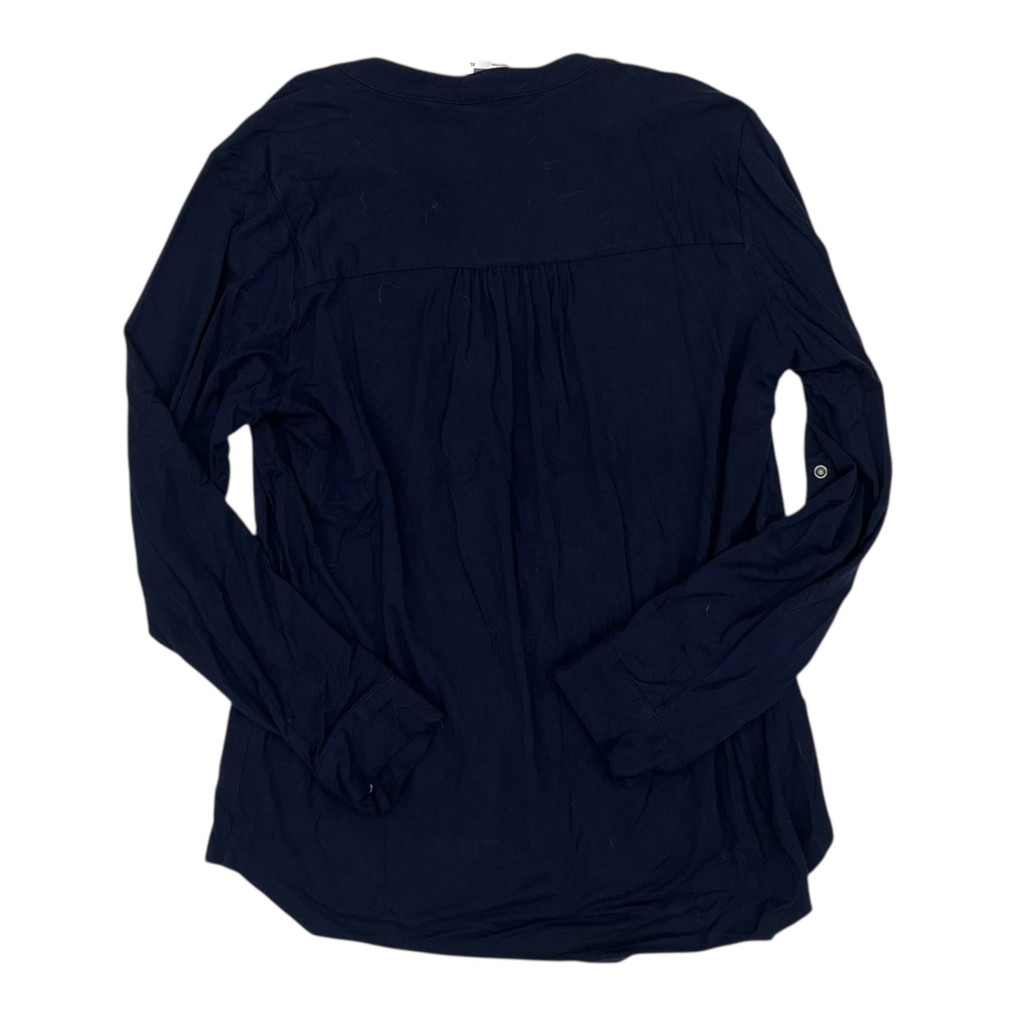 Nursing Top Ls By Clothes Mentor In Navy, Size:Xl
