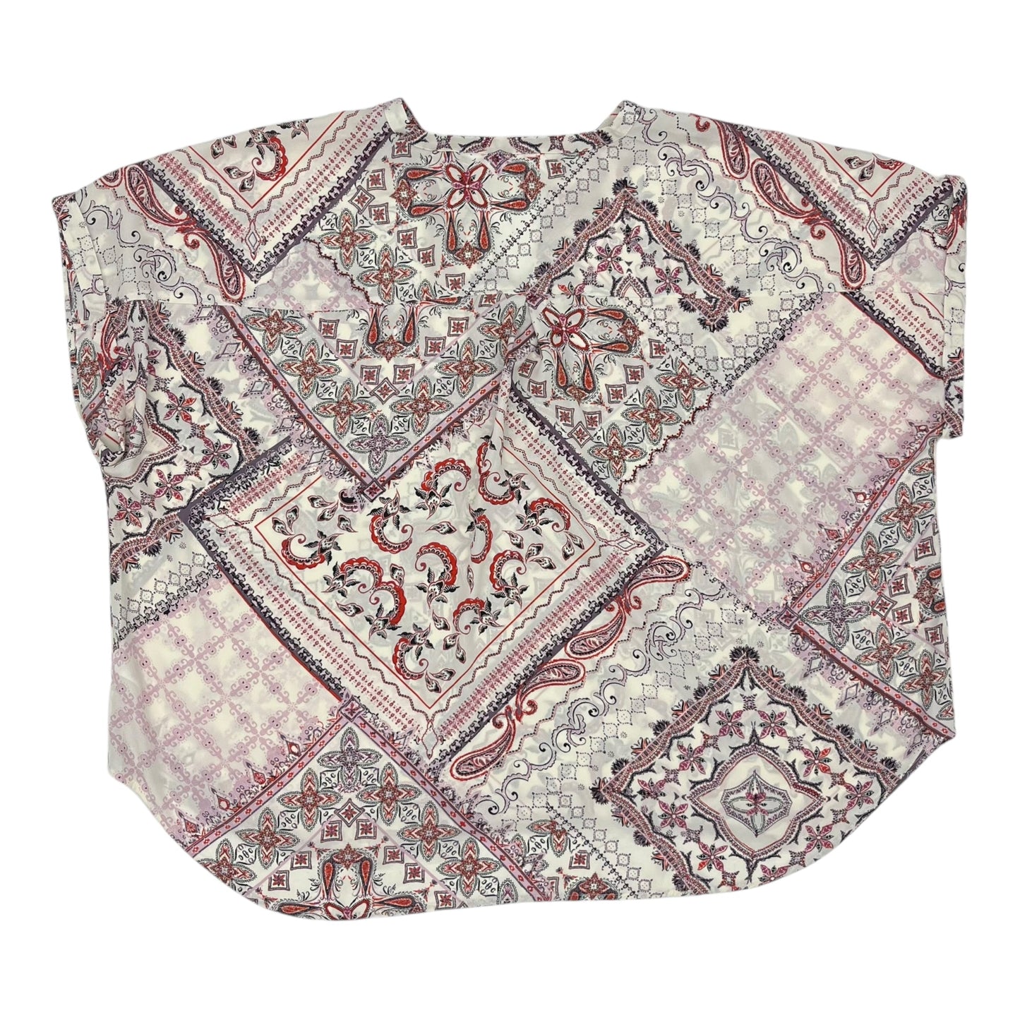 Blouse Ss By Maurices In Cream, Size:4X