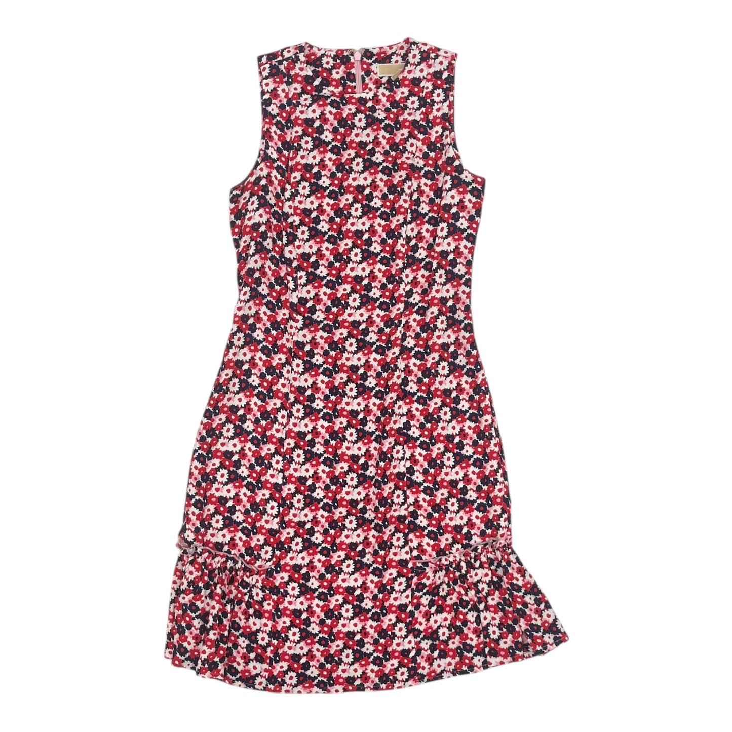 Dress Designer By Michael Kors In Blue & Red & White, Size:0
