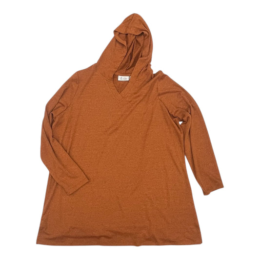 Top Ls Basic By D&Co. In Orange, Size:1X