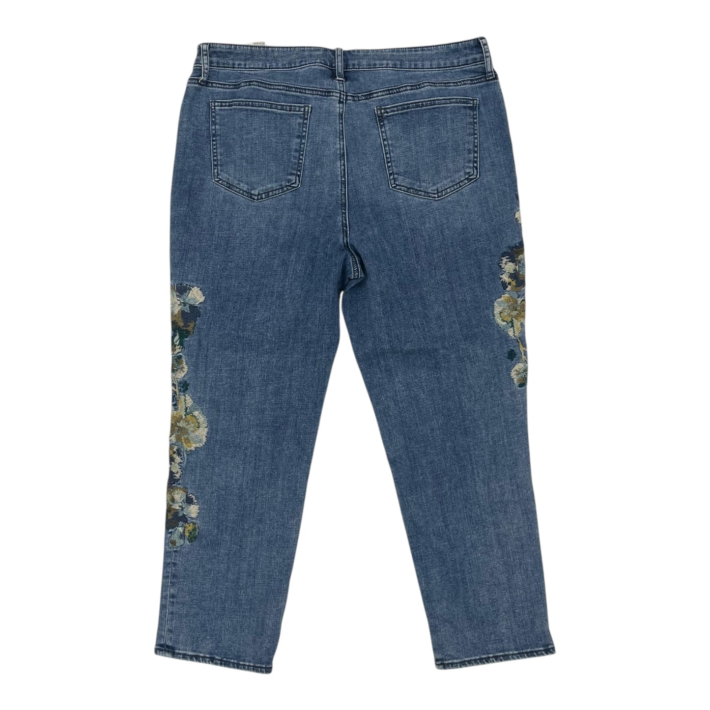 Jeans Skinny By Chicos In Blue Denim, Size:14