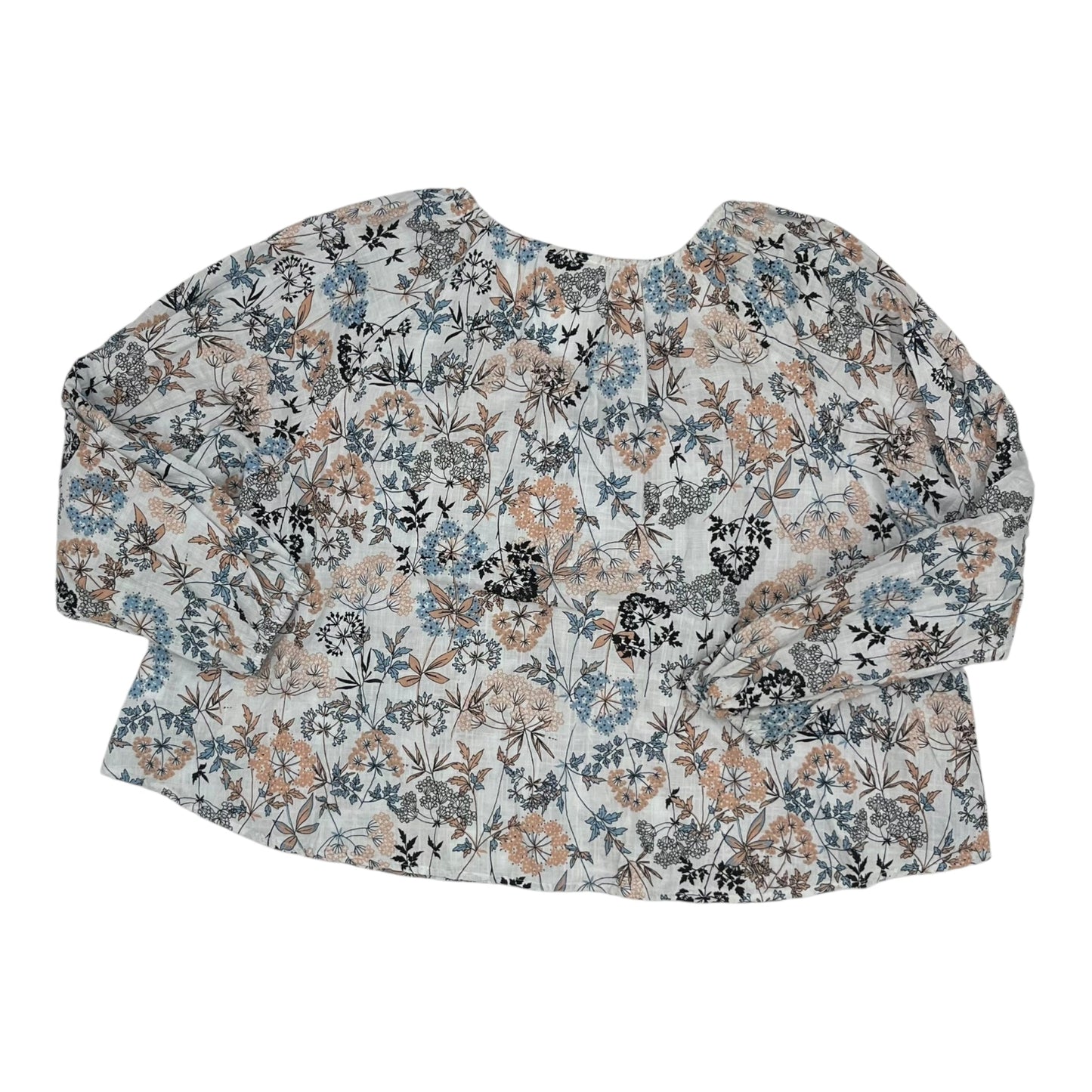 Blouse Ls By Ana In Floral Print, Size:2X