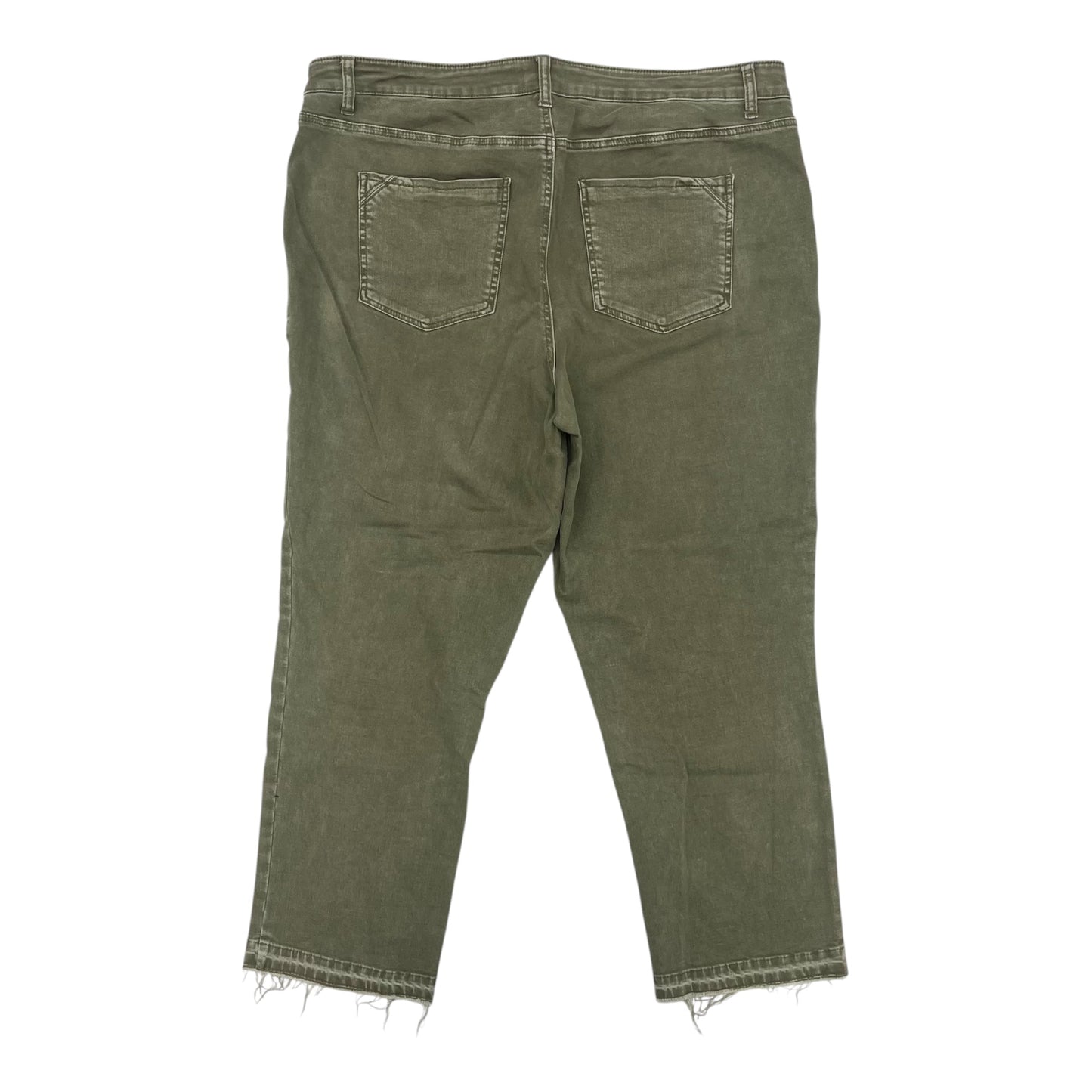 JEANS STRAIGHT by MAURICES In GREEN DENIM, Size: 20