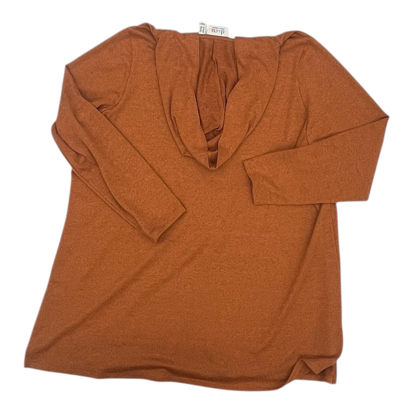 Top Ls Basic By D&Co. In Orange, Size:1X