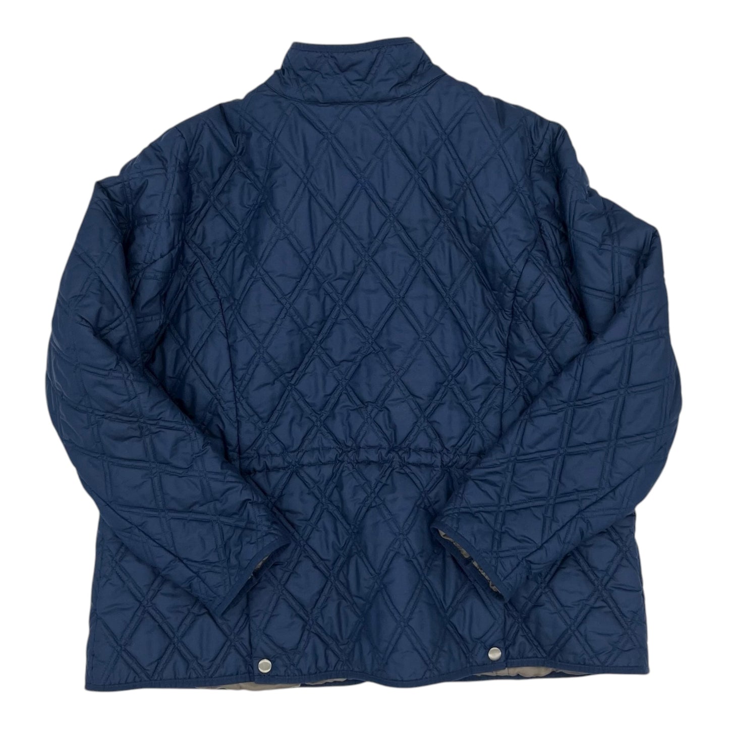 Jacket Puffer & Quilted By Eddie Bauer In Navy, Size:2X