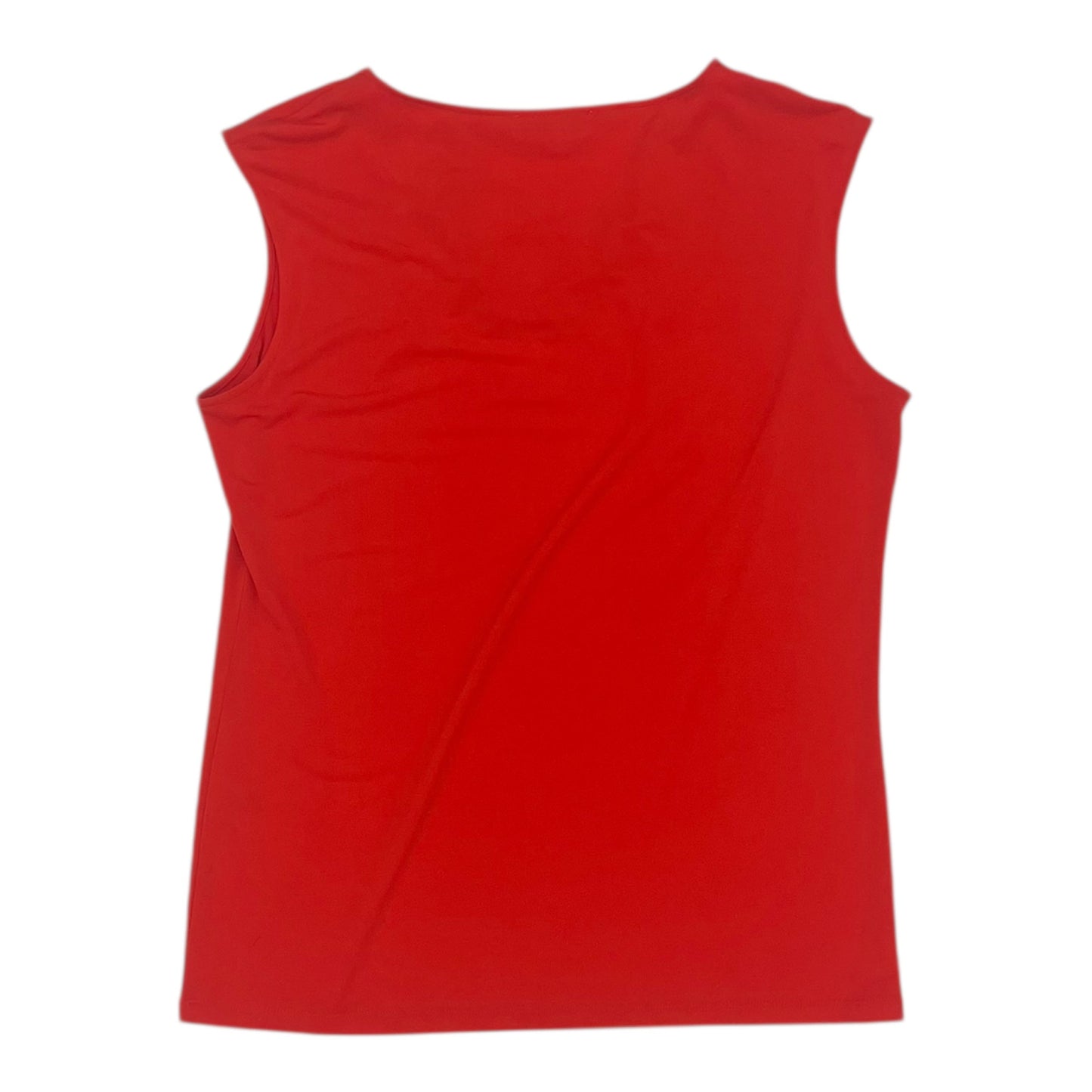 Blouse Sleeveless By Calvin Klein In Orange, Size:S