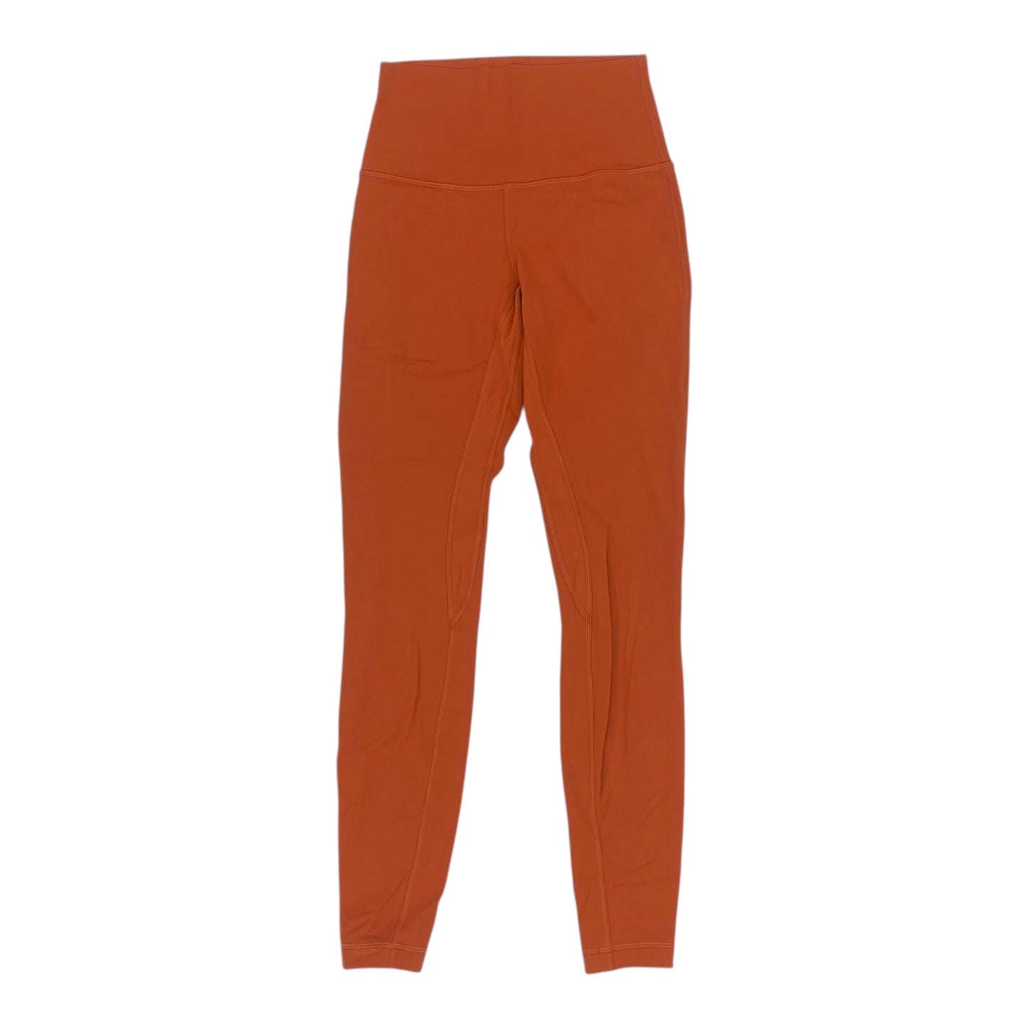 Athletic Leggings By Lululemon In Orange, Size:S