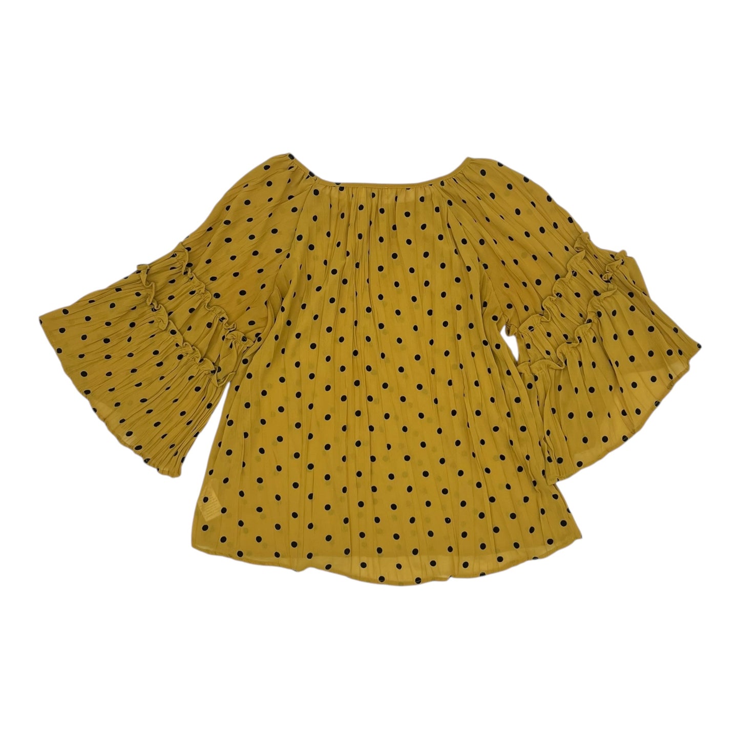 Blouse 3/4 Sleeve By Umgee In Yellow, Size:M