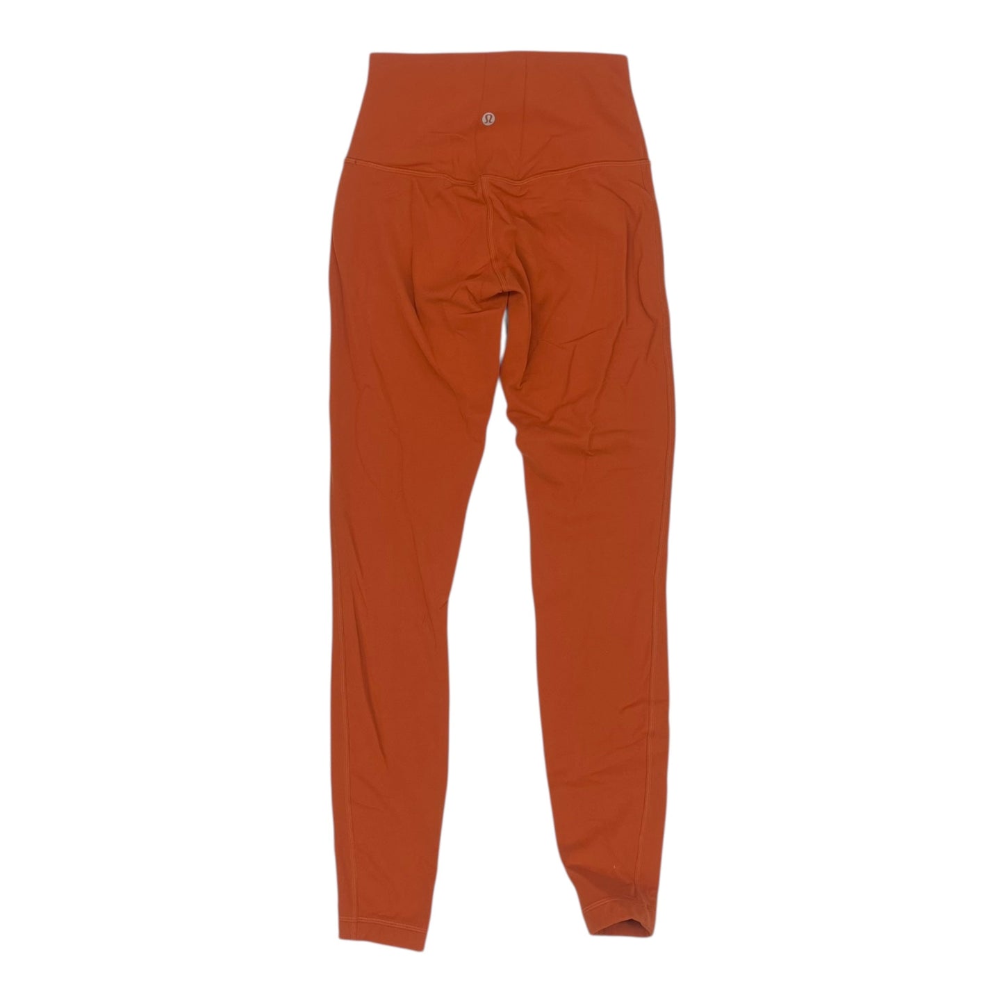 Athletic Leggings By Lululemon In Orange, Size:S