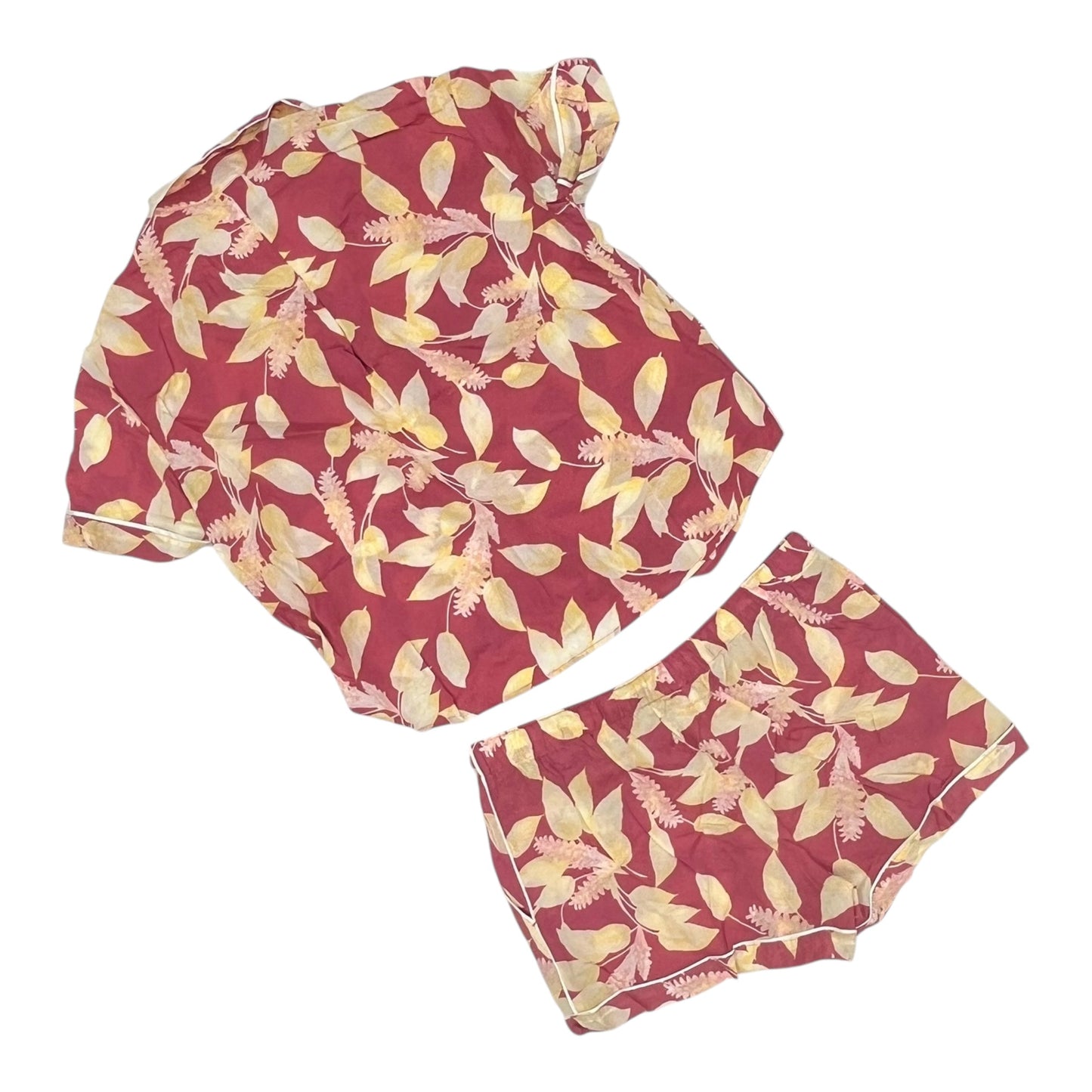 Lounge Set Shorts By Stars Above In Pink & Yellow, Size:M