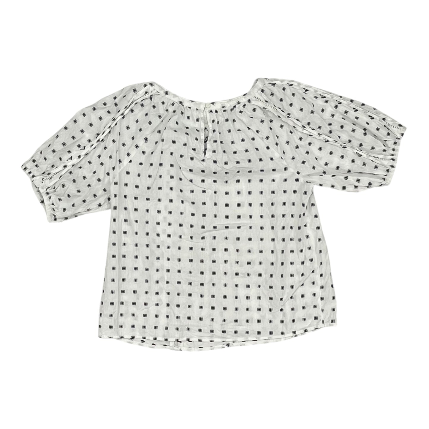 BLOUSE SS by LOFT in BLACK & WHITE, Size:M