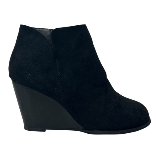 Boots Ankle Heels By Clothes Mentor In Black, Size:11.5
