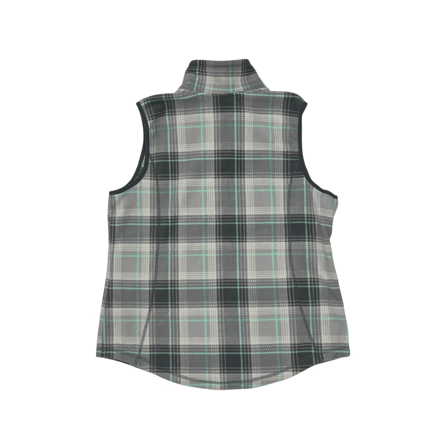 Vest Fleece By Made For Life In Plaid Pattern, Size:L