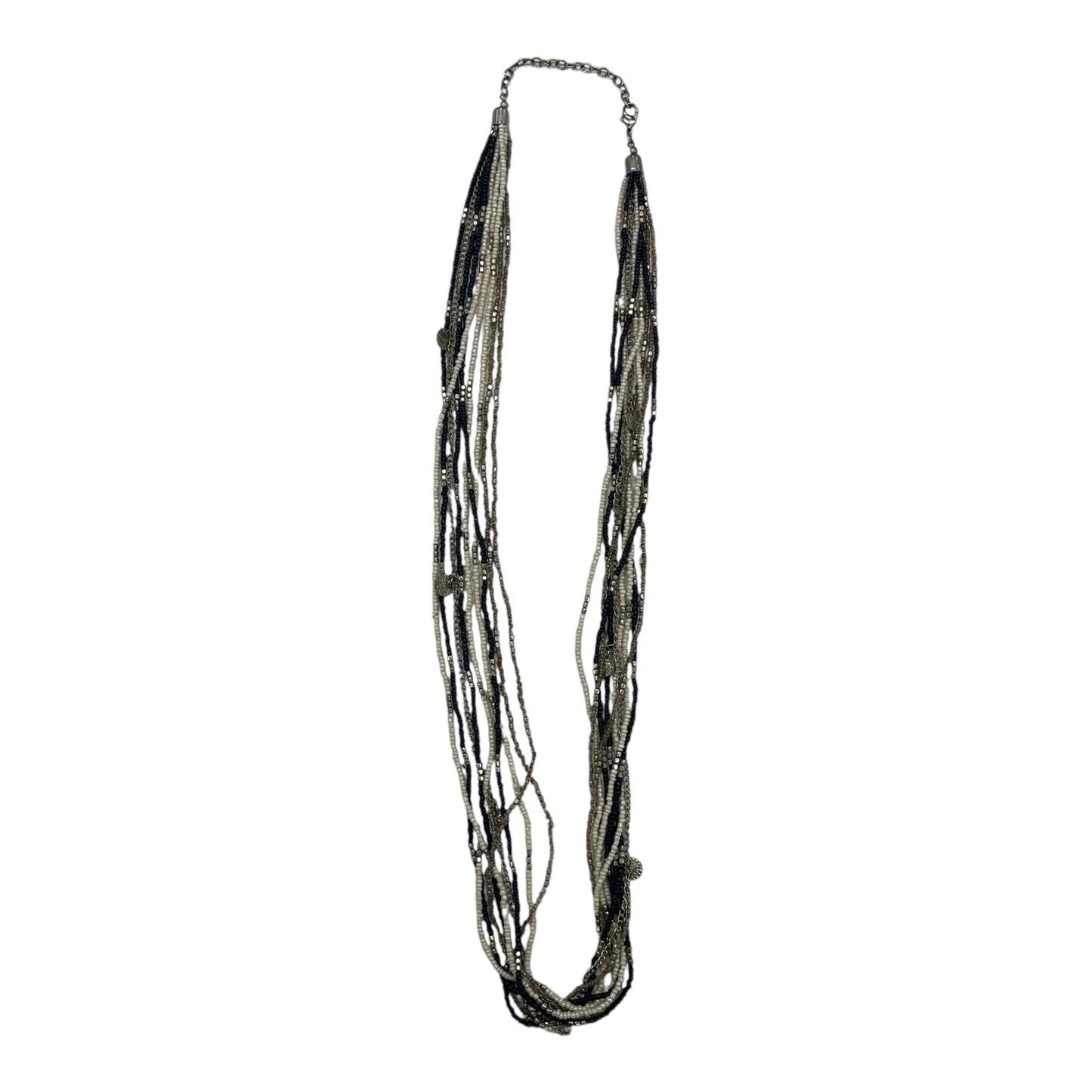 Necklace Layered By Cmf In Blue & Silver