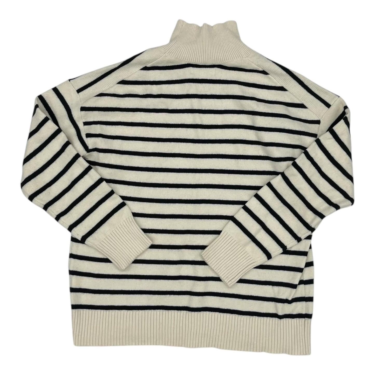 Sweater By Banana Republic In Black & Cream, Size:M