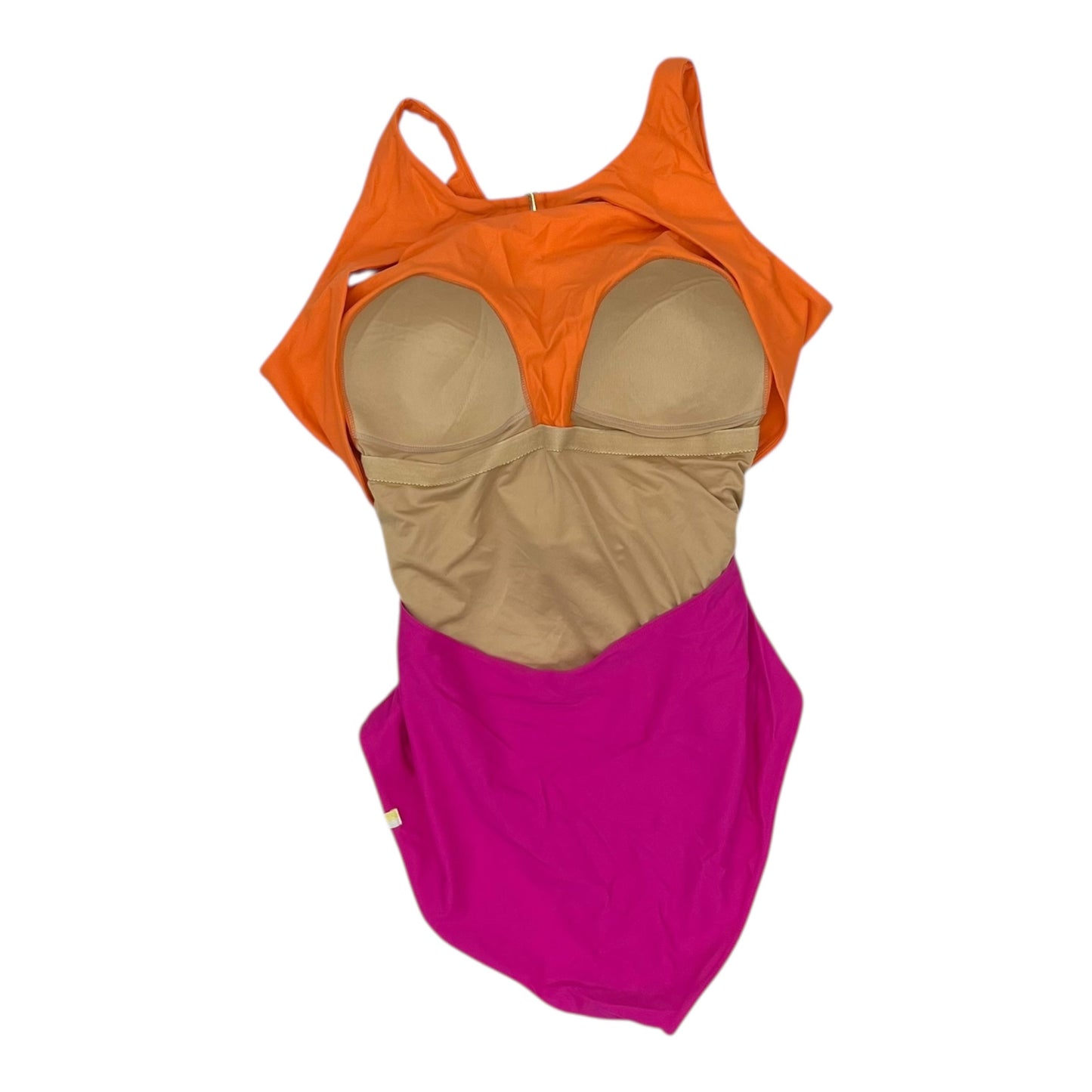 Swimsuit By Clothes Mentor In Orange & Pink, Size:14