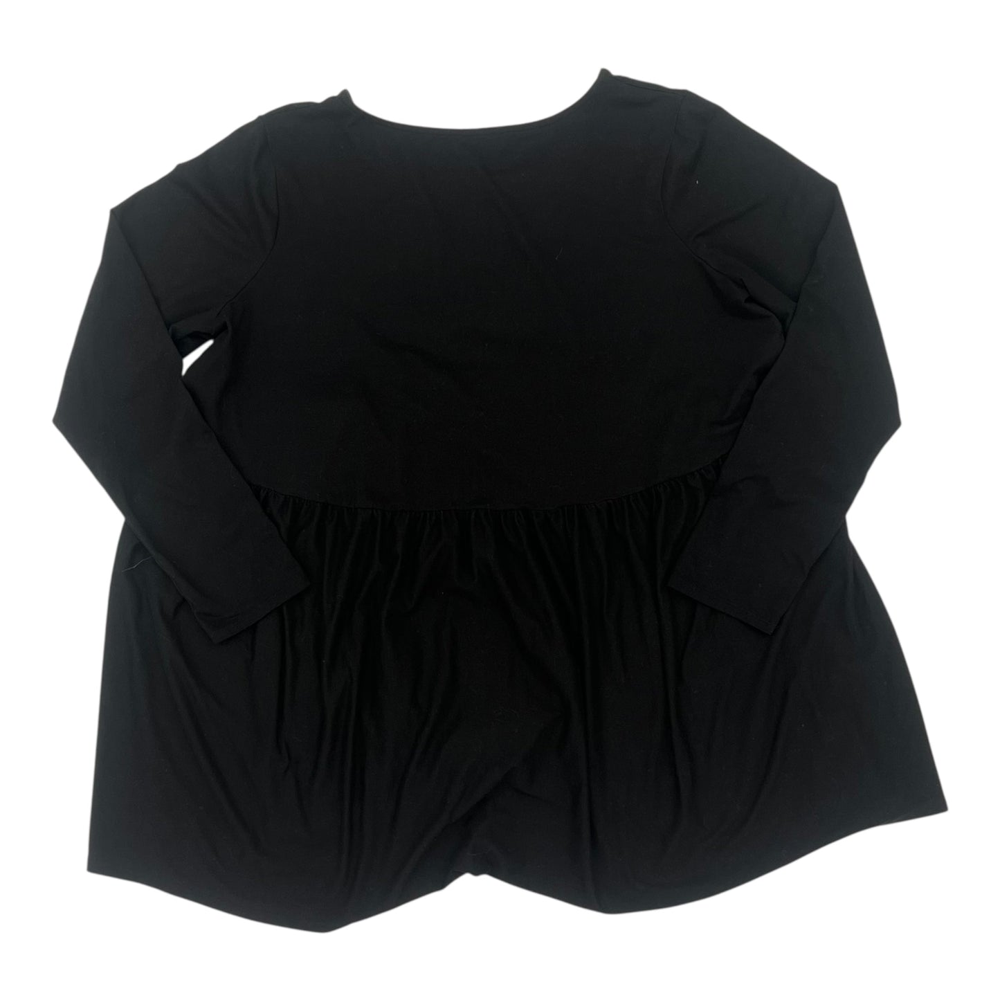 Top Ls By Zenana Outfitters In Black, Size:2X