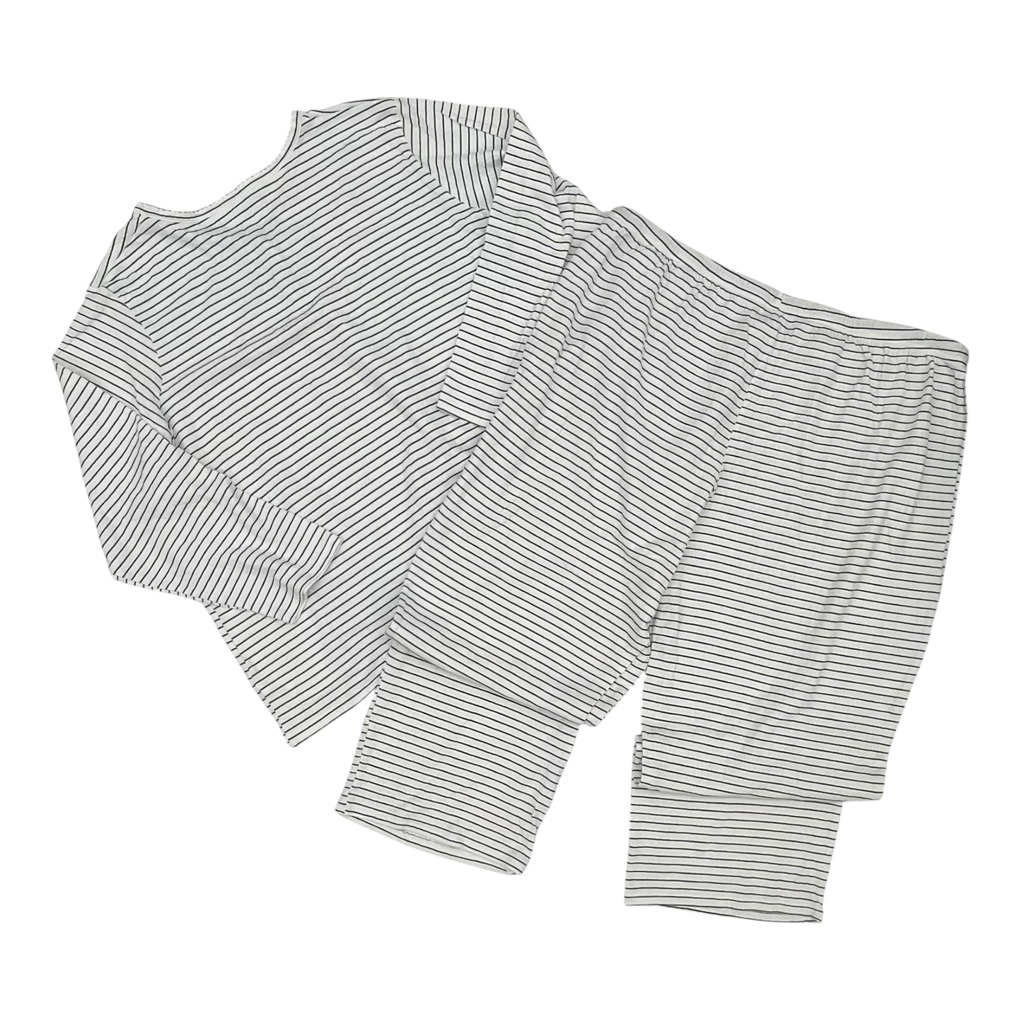 Pajamas 2Pc By Croft And Barrow In Green & White, Size:3X