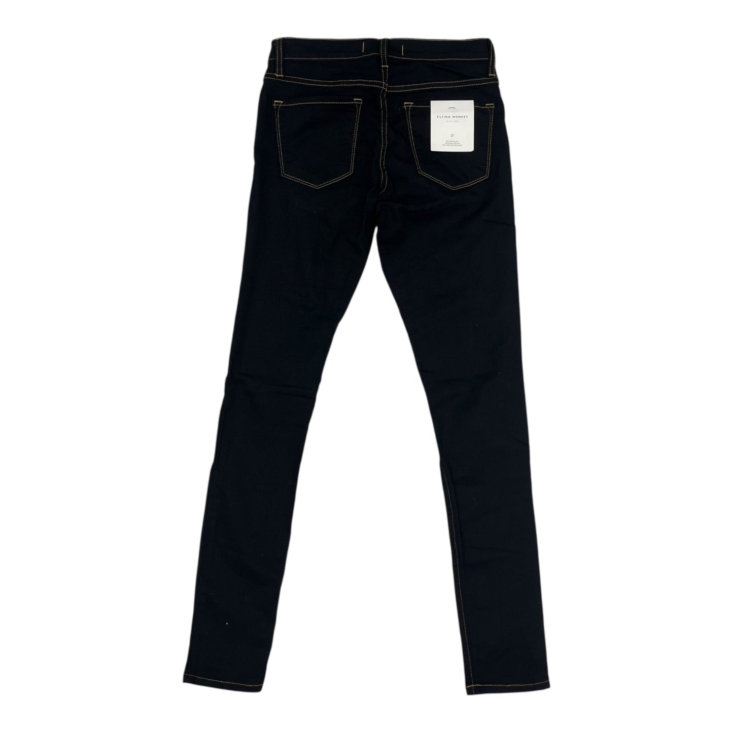 Jeans Skinny By Flying Monkey In Black Denim, Size:4