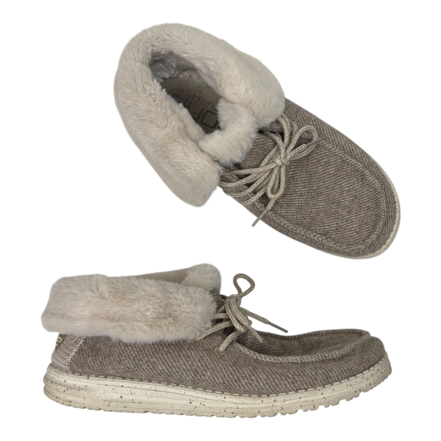 Shoes Flats By Hey Dude In Brown, Size:9