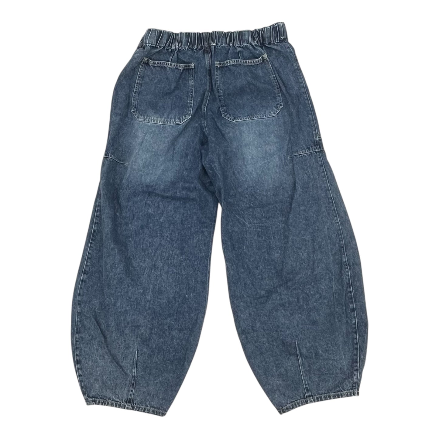 Jeans Wide Leg By Bluivy In Blue Denim, Size:M
