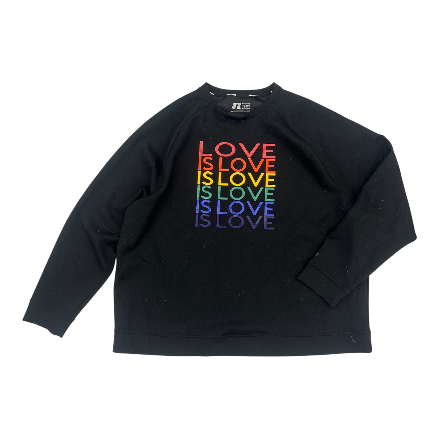 Sweatshirt Crewneck By Russel Athletic In Black, Size:3X