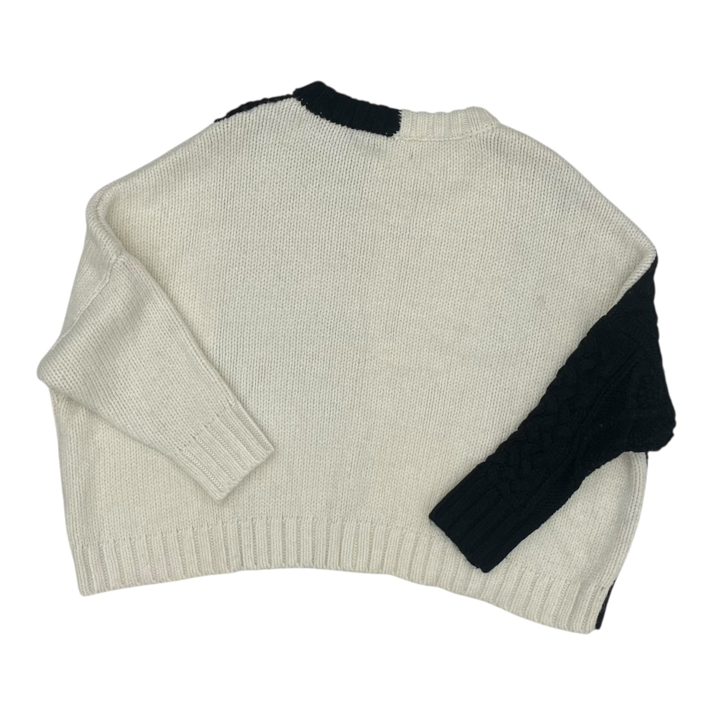 Sweater By Venus In Black & White, Size:S