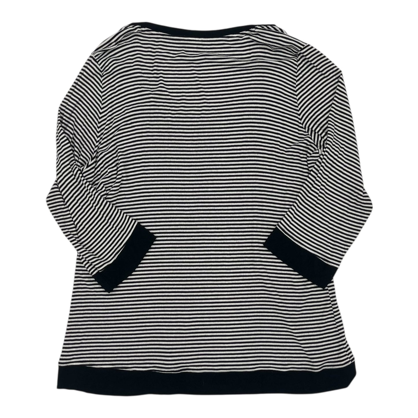 Top 3/4 Sleeve By Torrid In Black & White, Size:4X