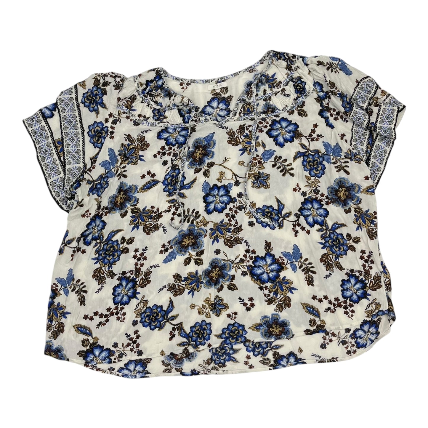 Blouse Ss By Maurices In White, Size:3X