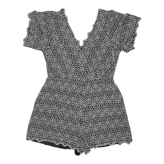Romper By Express In Black & White, Size:L