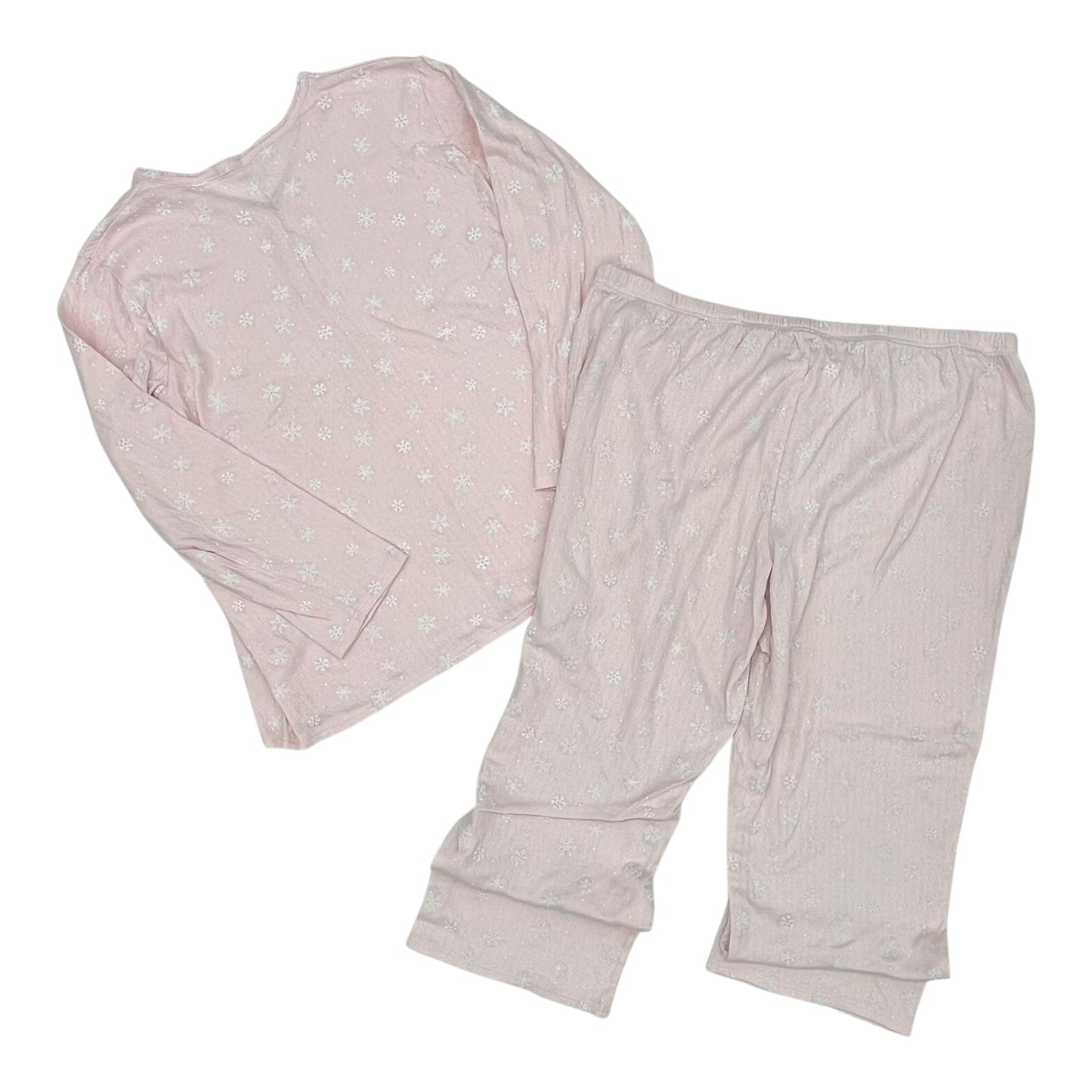 Pajamas 2Pc By Croft And Barrow In Pink, Size:3X