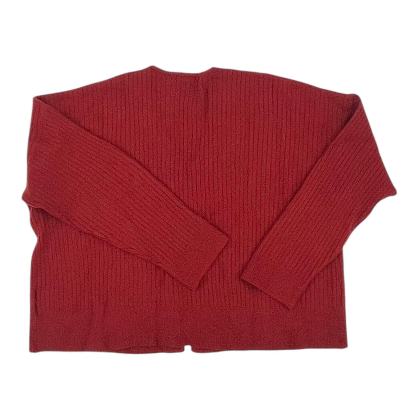 Sweater Cardigan By Madewell In Red, Size:Xl