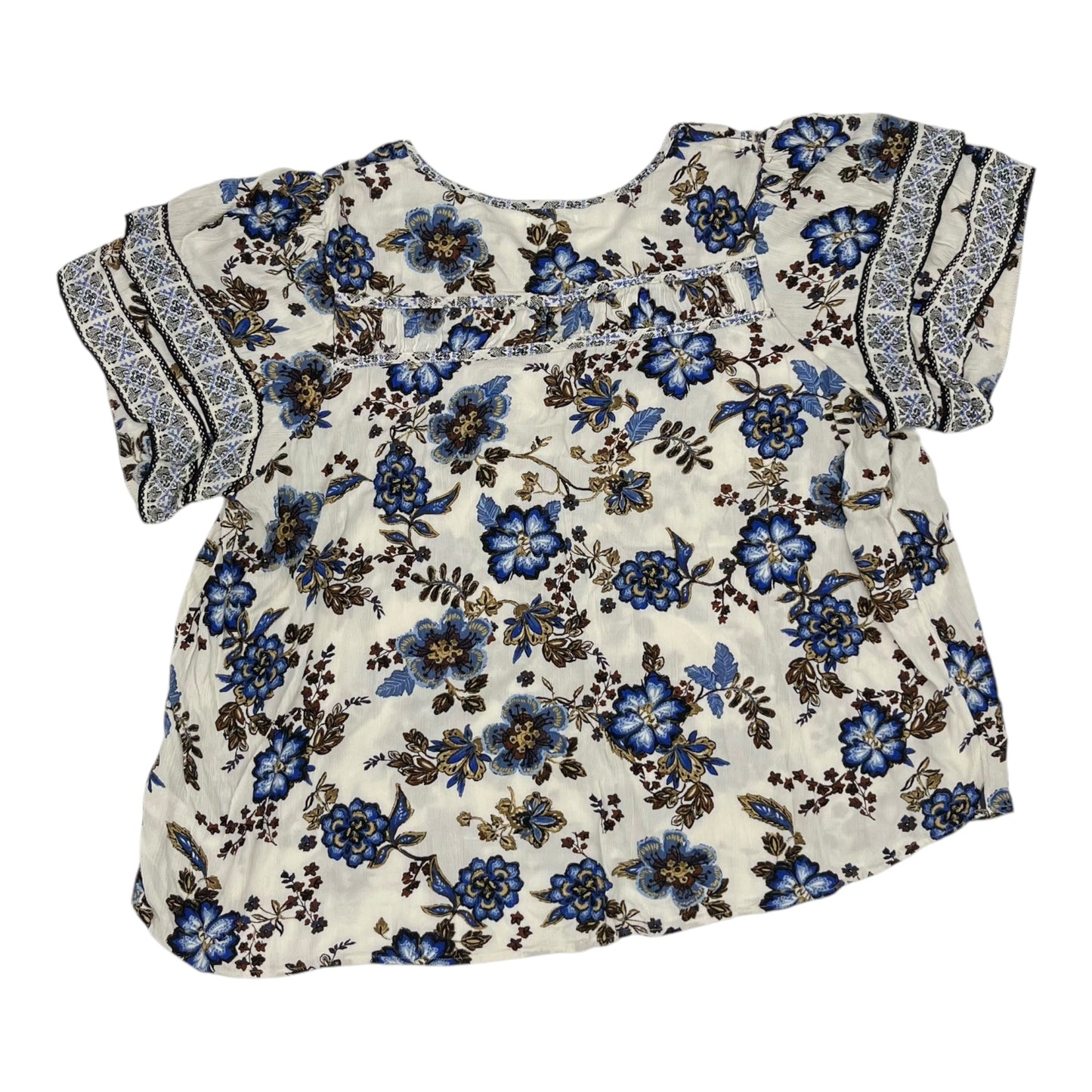 Blouse Ss By Maurices In White, Size:3X