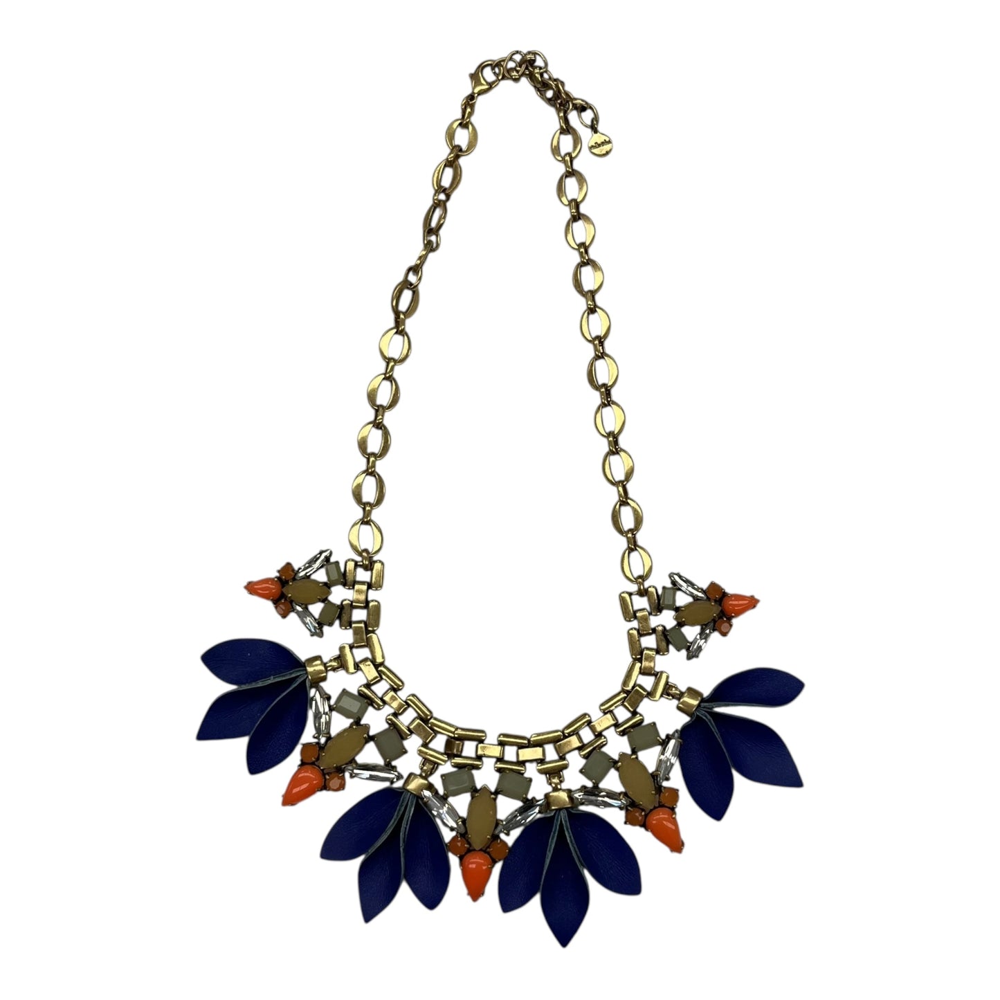 NECKLACE STATEMENT by STELLA AND DOT In BLUE & ORANGE