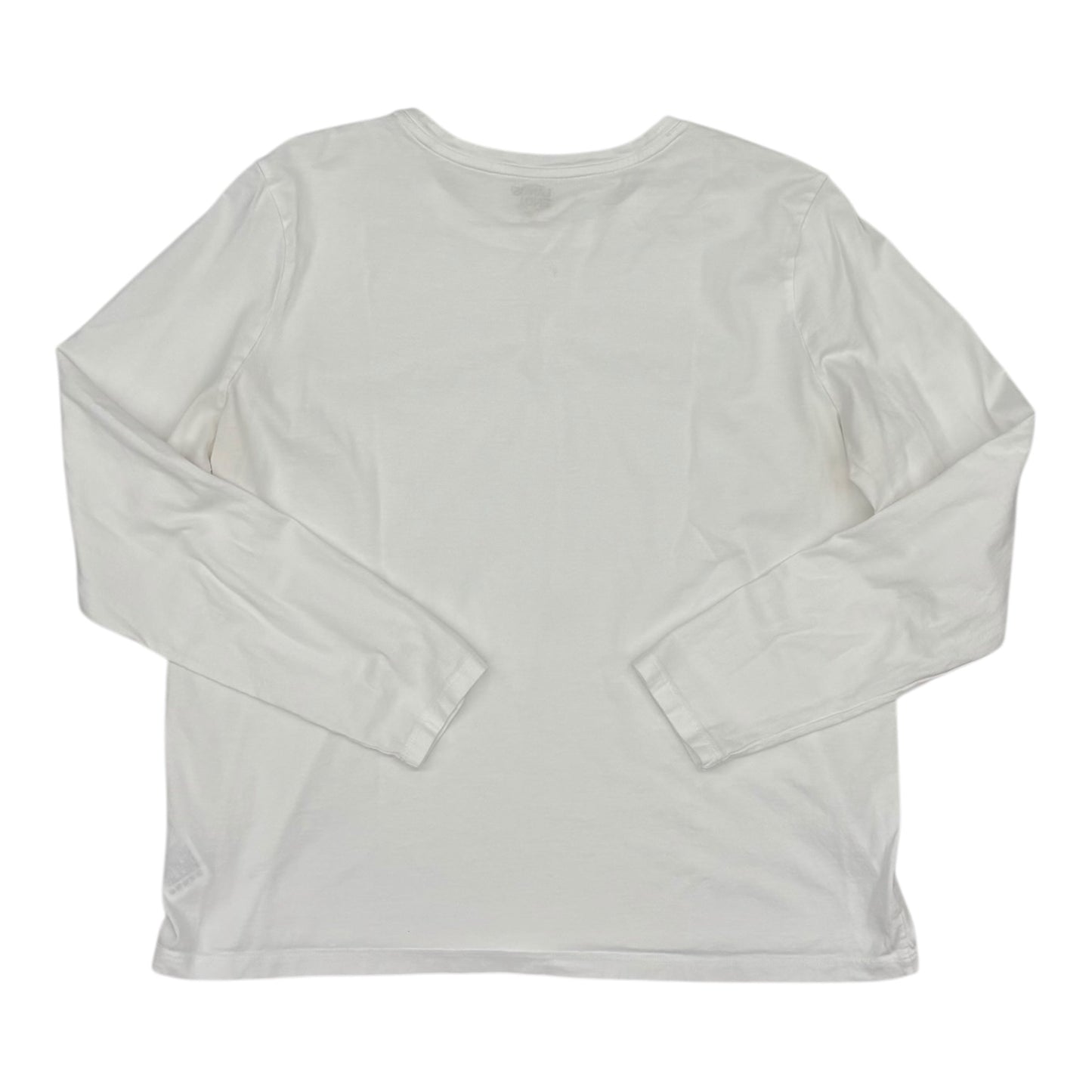 Top Ls Basic By Lands End In White, Size:L