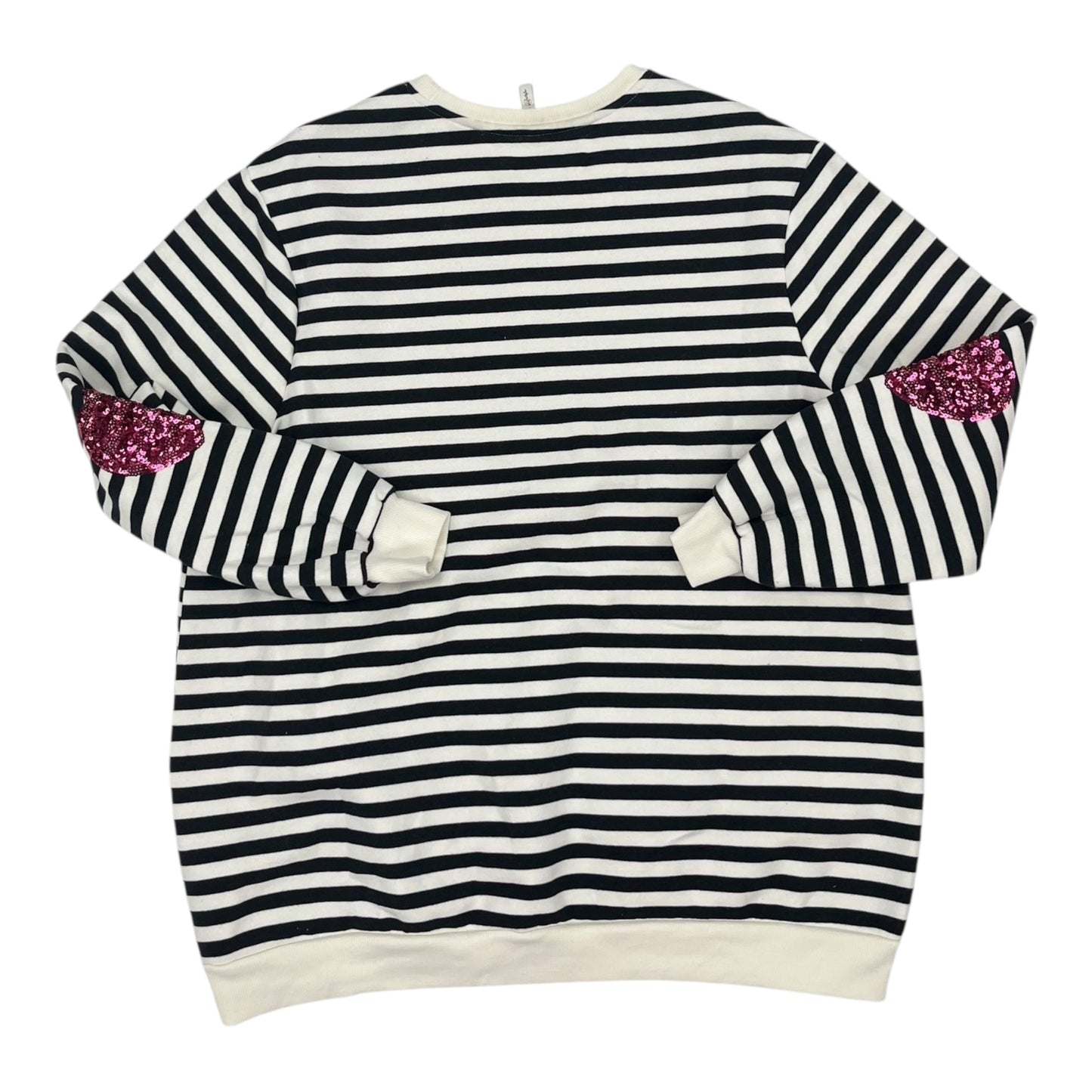 SWEATSHIRT CREWNECK by CATO in STRIPED PATTERN, Size:1X