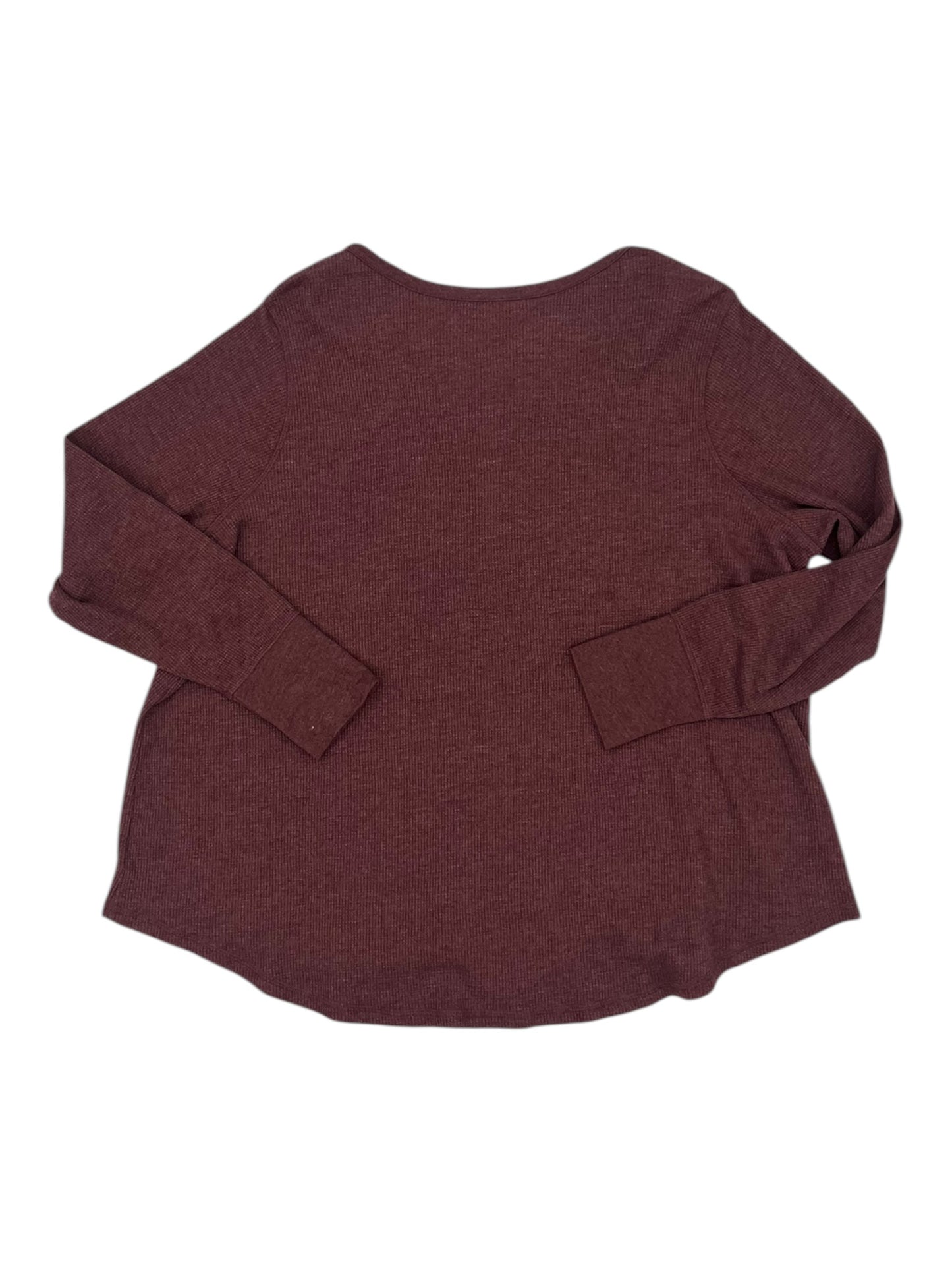 Top Ls Basic By Terra & Sky In Red, Size:2X