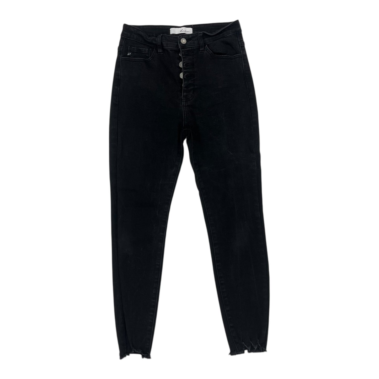 Jeans Straight By Kancan In Black Denim, Size:8