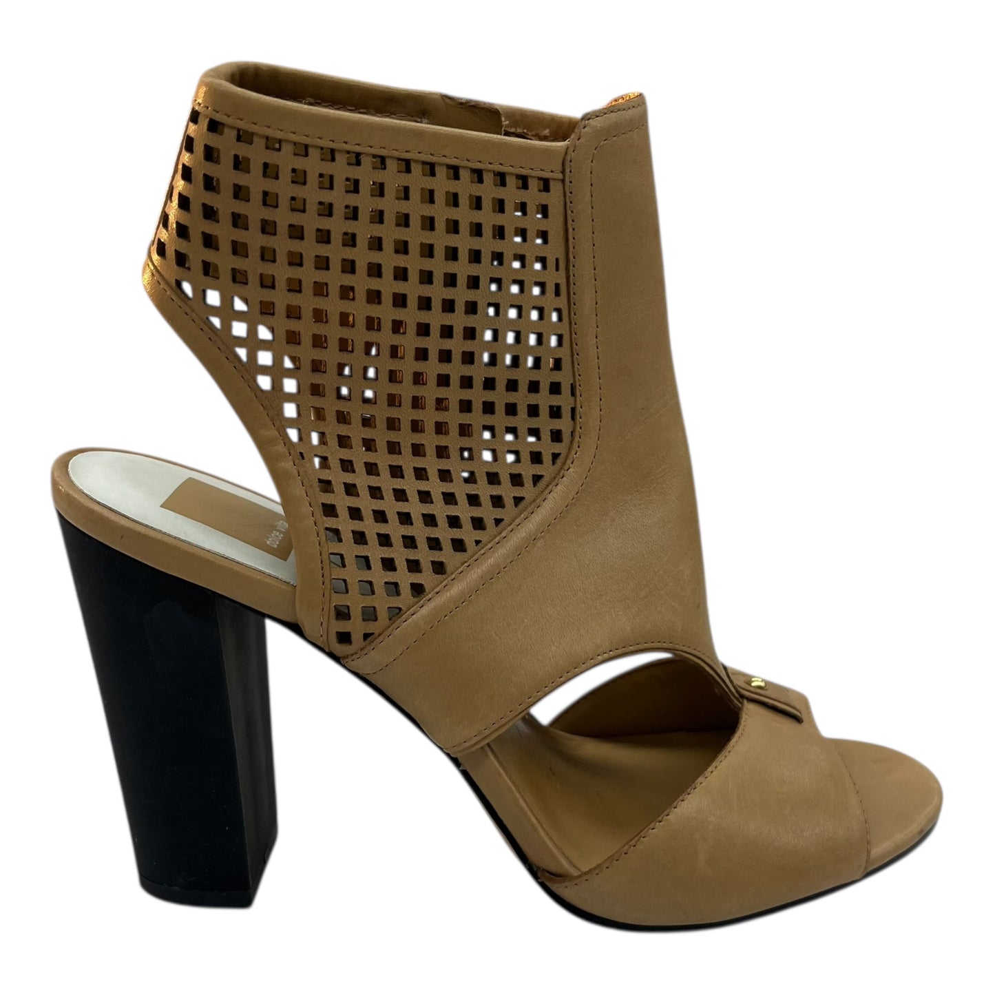 Sandals Heels Block By Dolce Vita In Black & Brown, Size:9