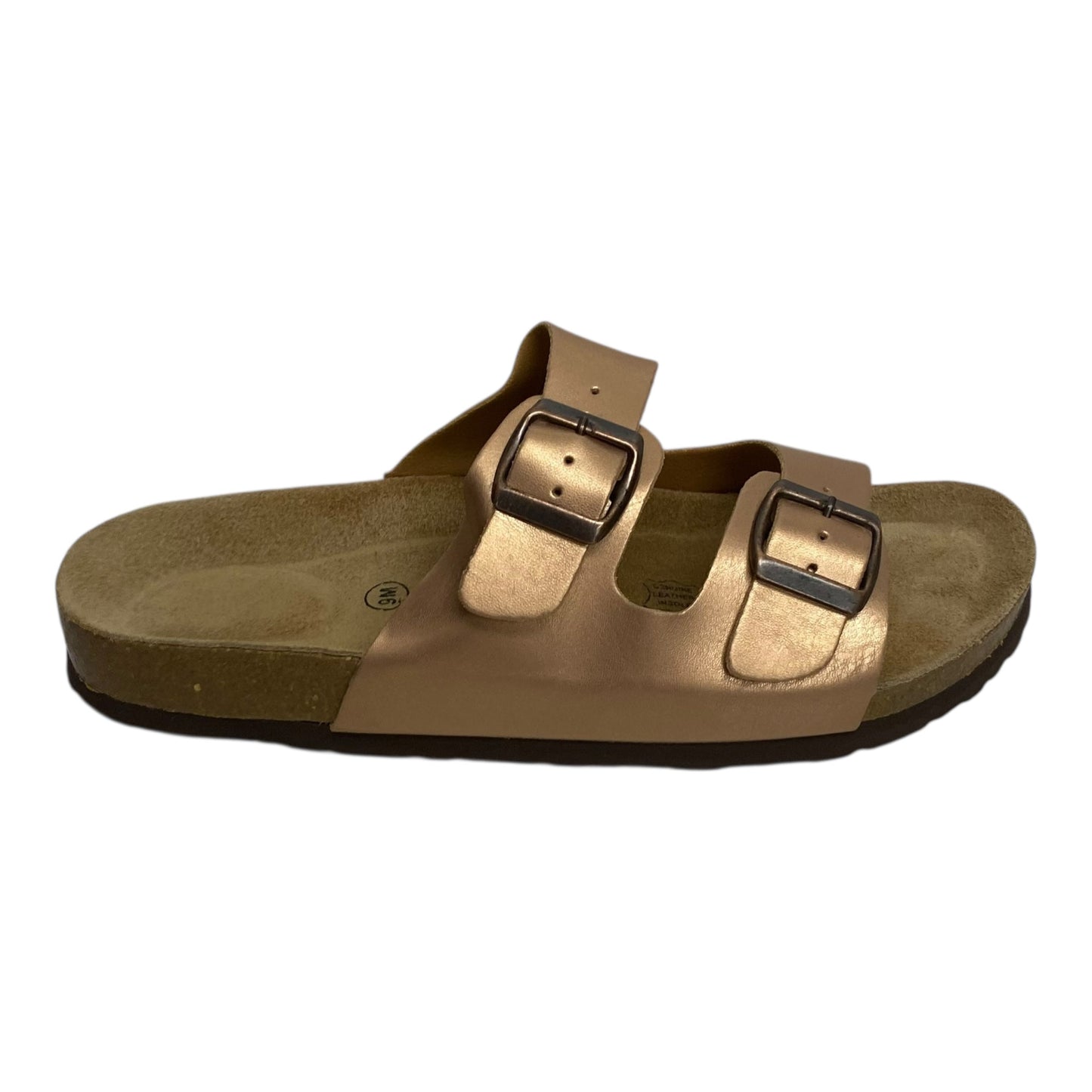 Sandals Flats By Cushionaire In Bronze, Size:9