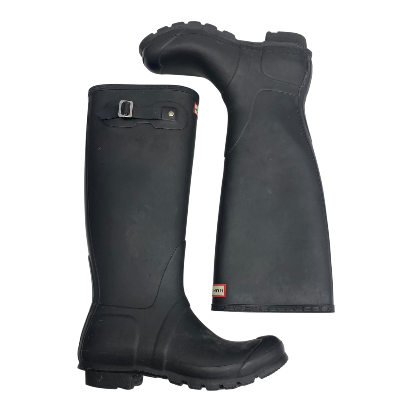 BOOTS RAIN by HUNTER in BLACK, Size:8