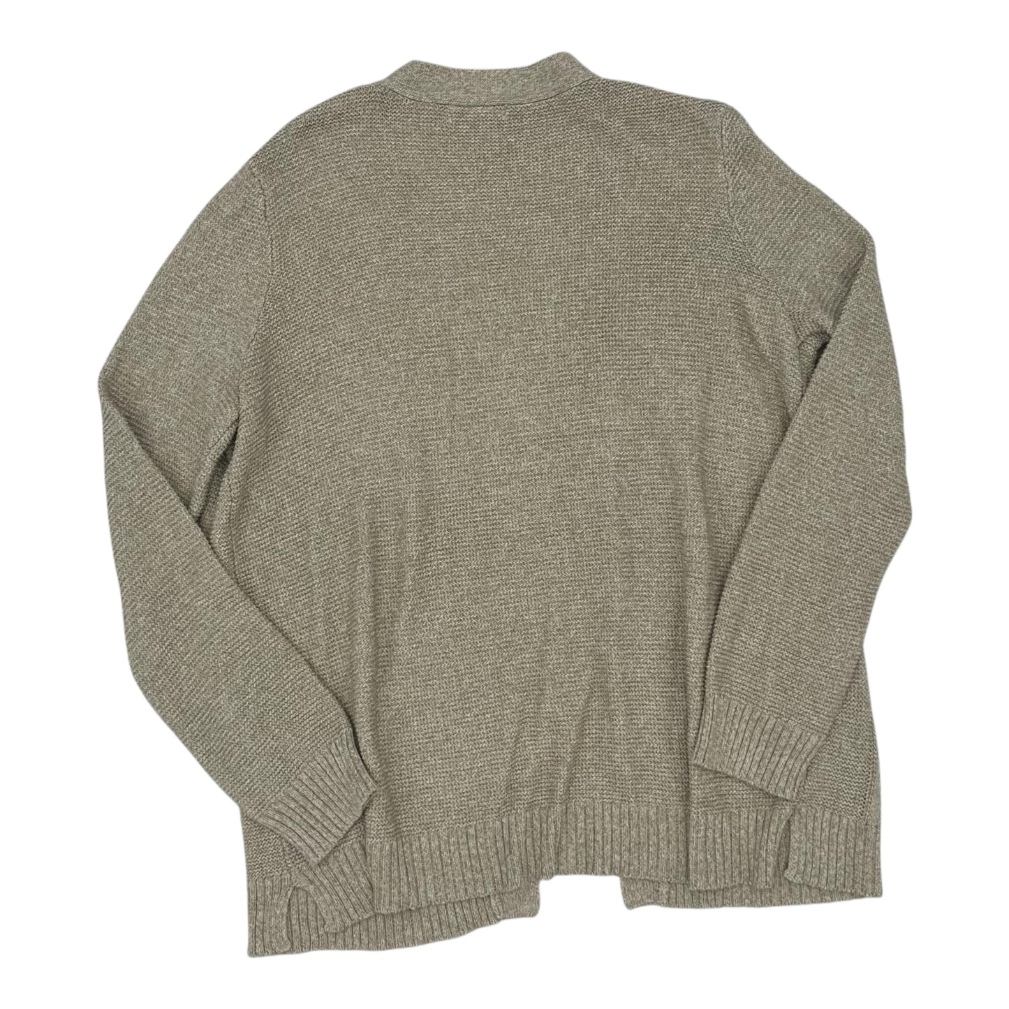 Sweater Cardigan By Clothes Mentor In Tan, Size:L