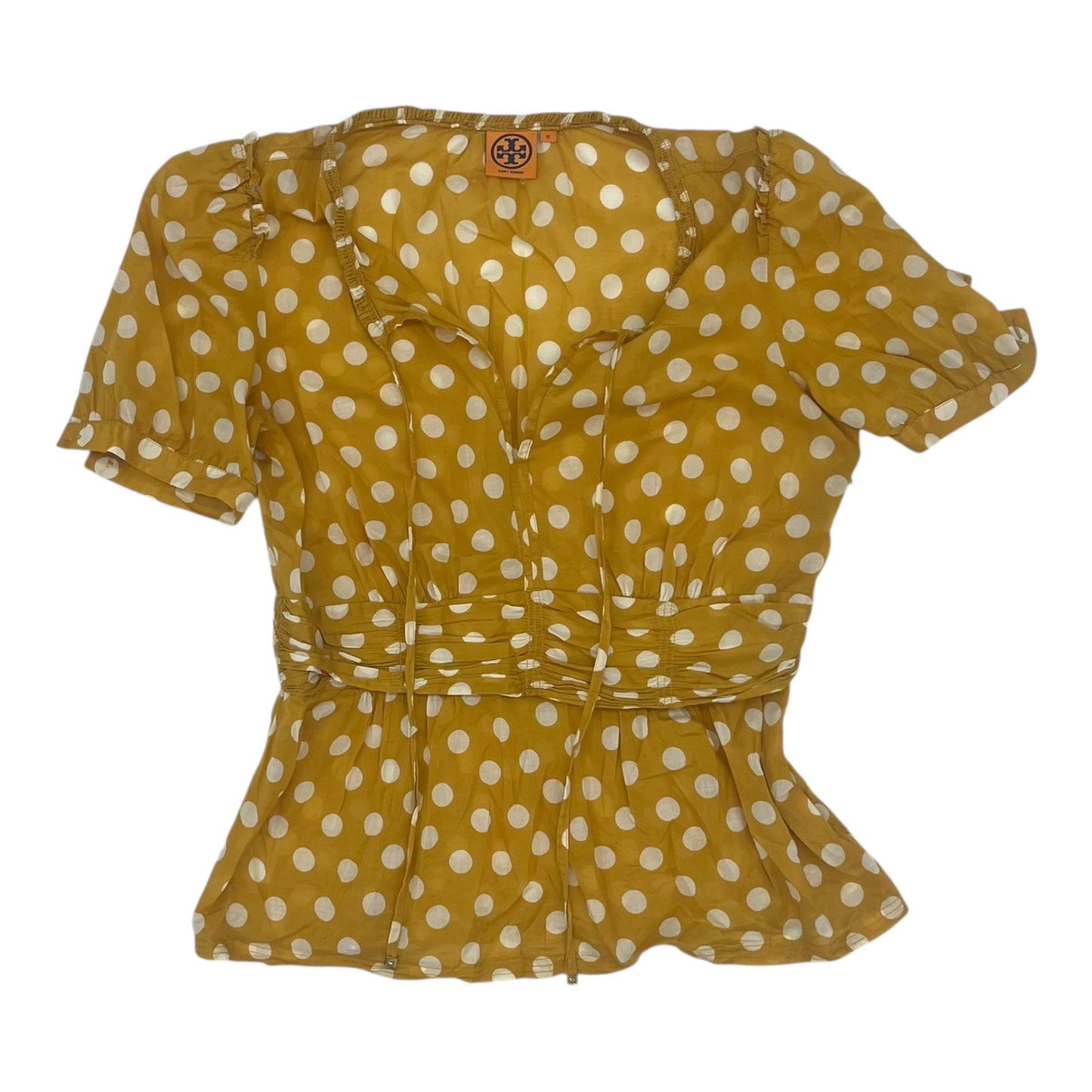 Top Ss Designer By Tory Burch In Yellow, Size:L
