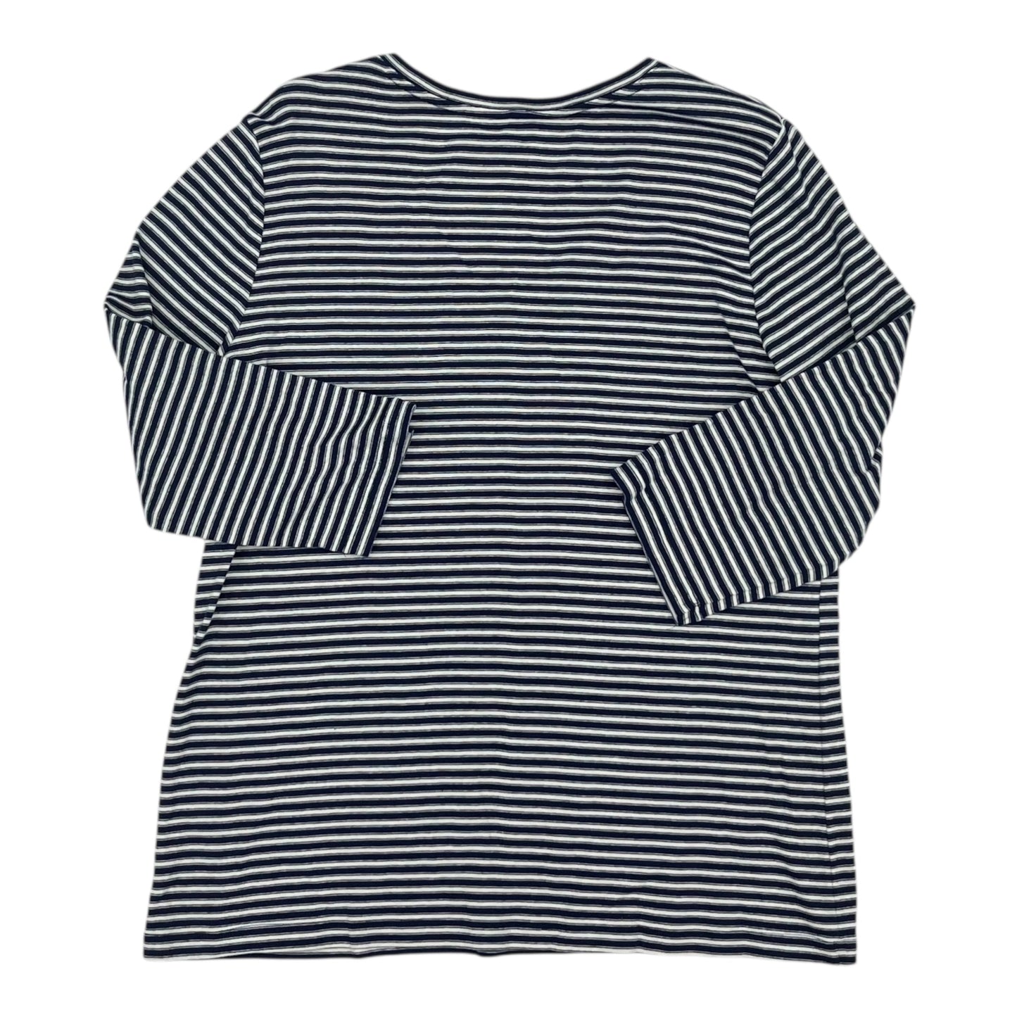 TOP LS BASIC by ST JOHNS BAY in STRIPED PATTERN, Size:XL