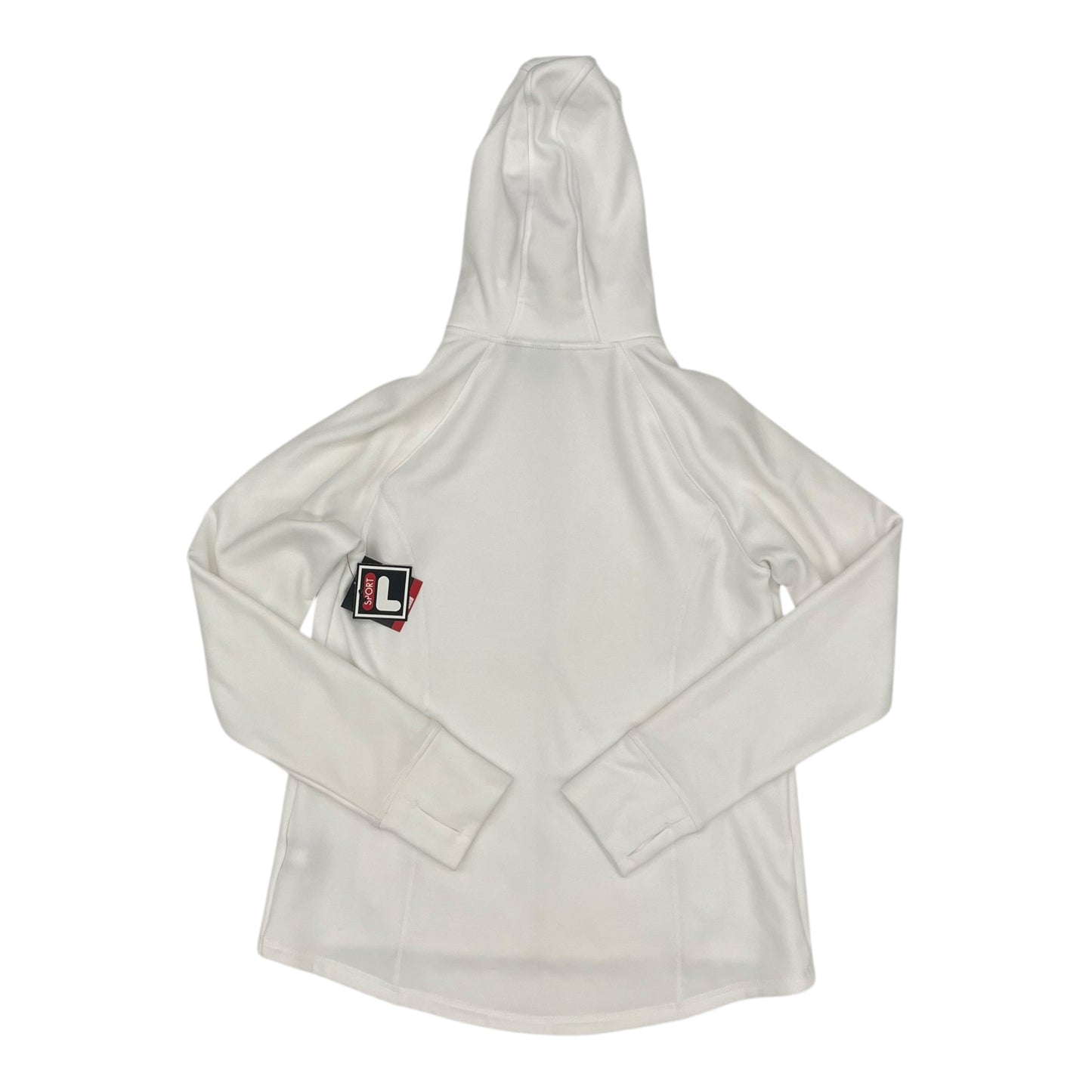 Athletic Jacket By Fila In White, Size:Xl