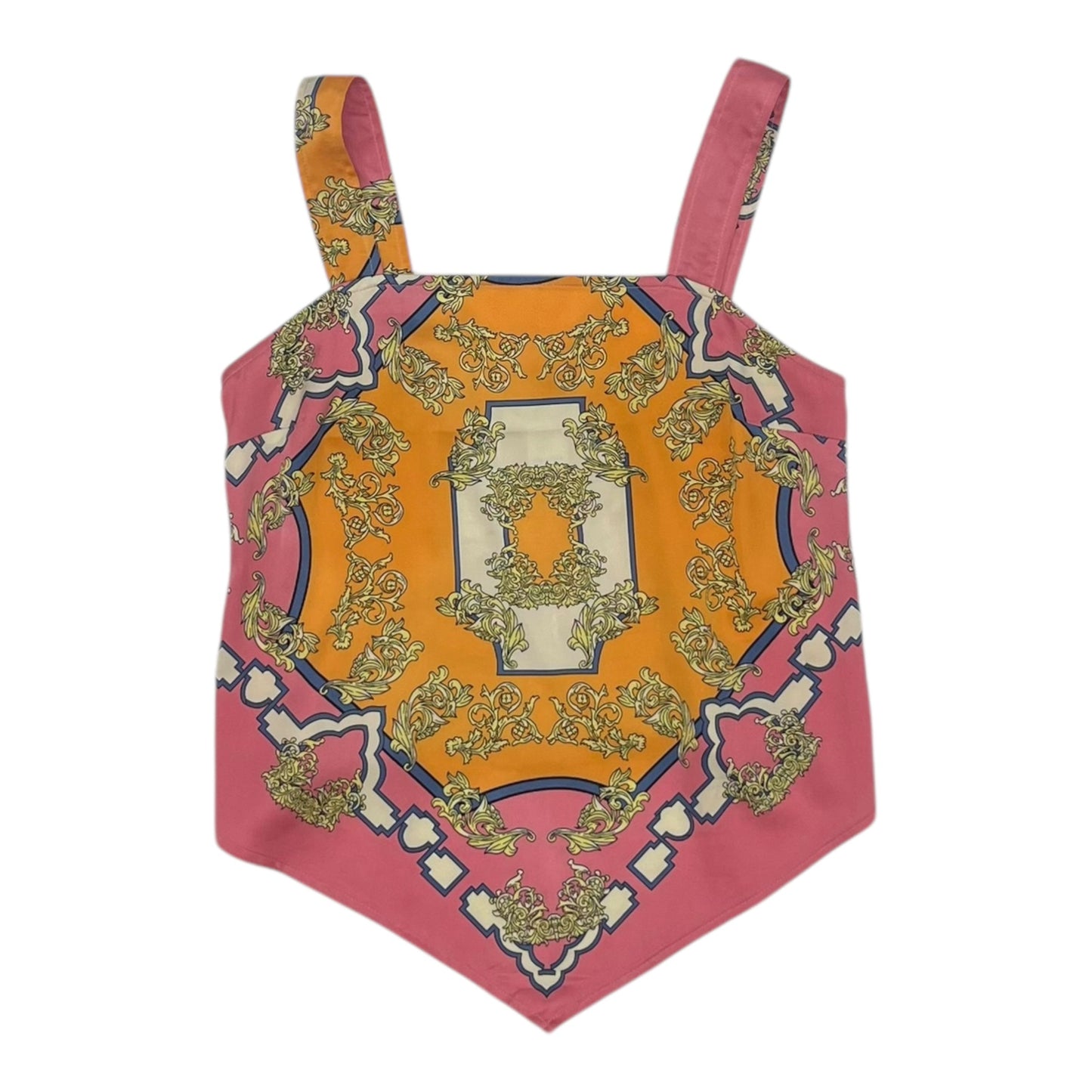 Blouse Sleeveless By Rachel Zoe In Orange & Pink, Size:Xs