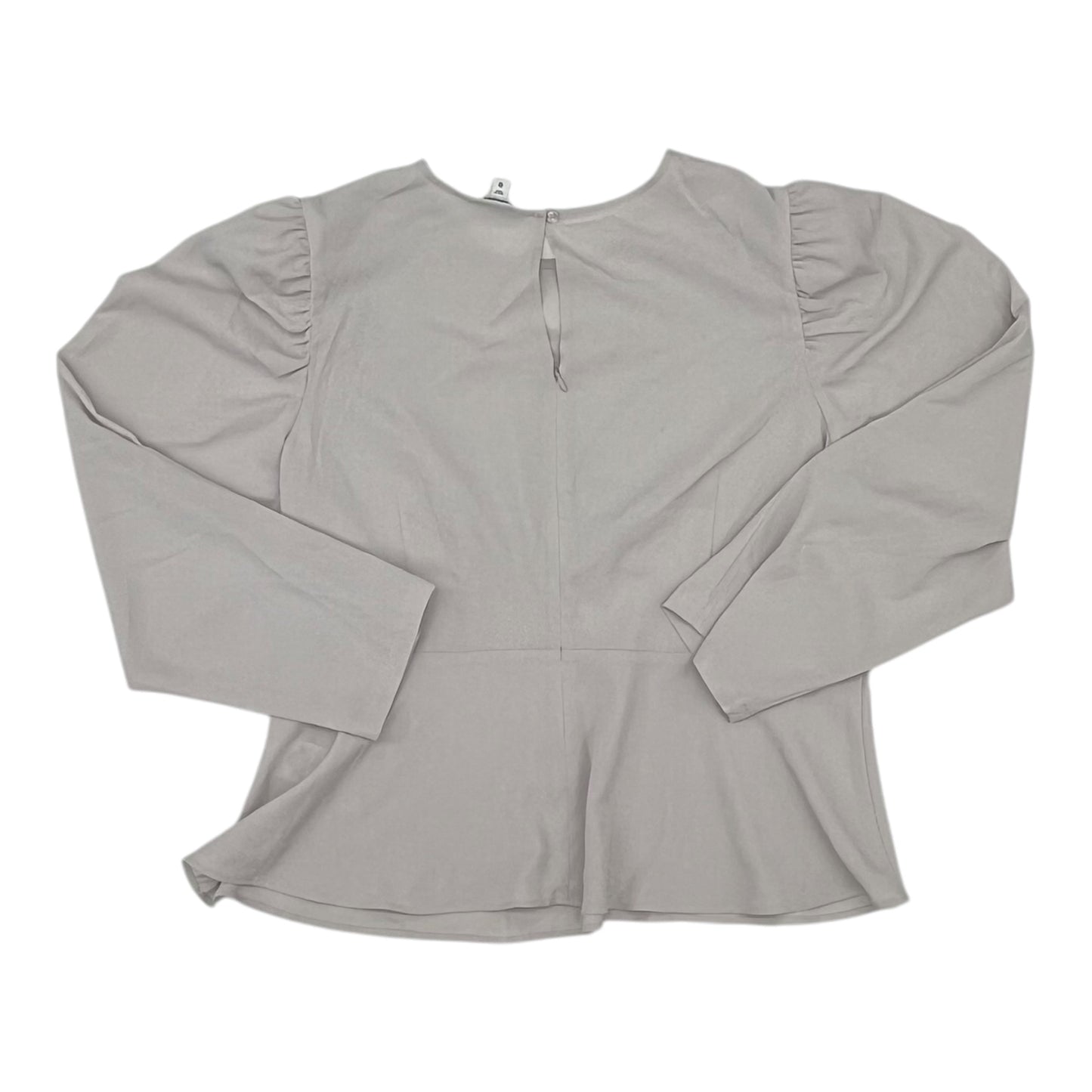 Blouse Ls By Express In Grey, Size:Xl