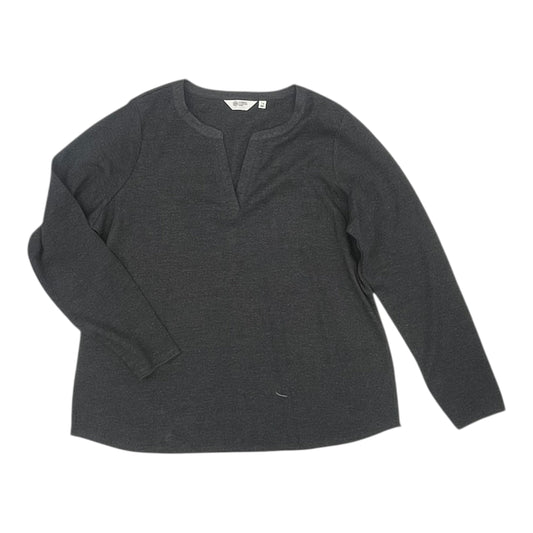Top Ls Basic By Candace Cameron Bure In Grey, Size:1X