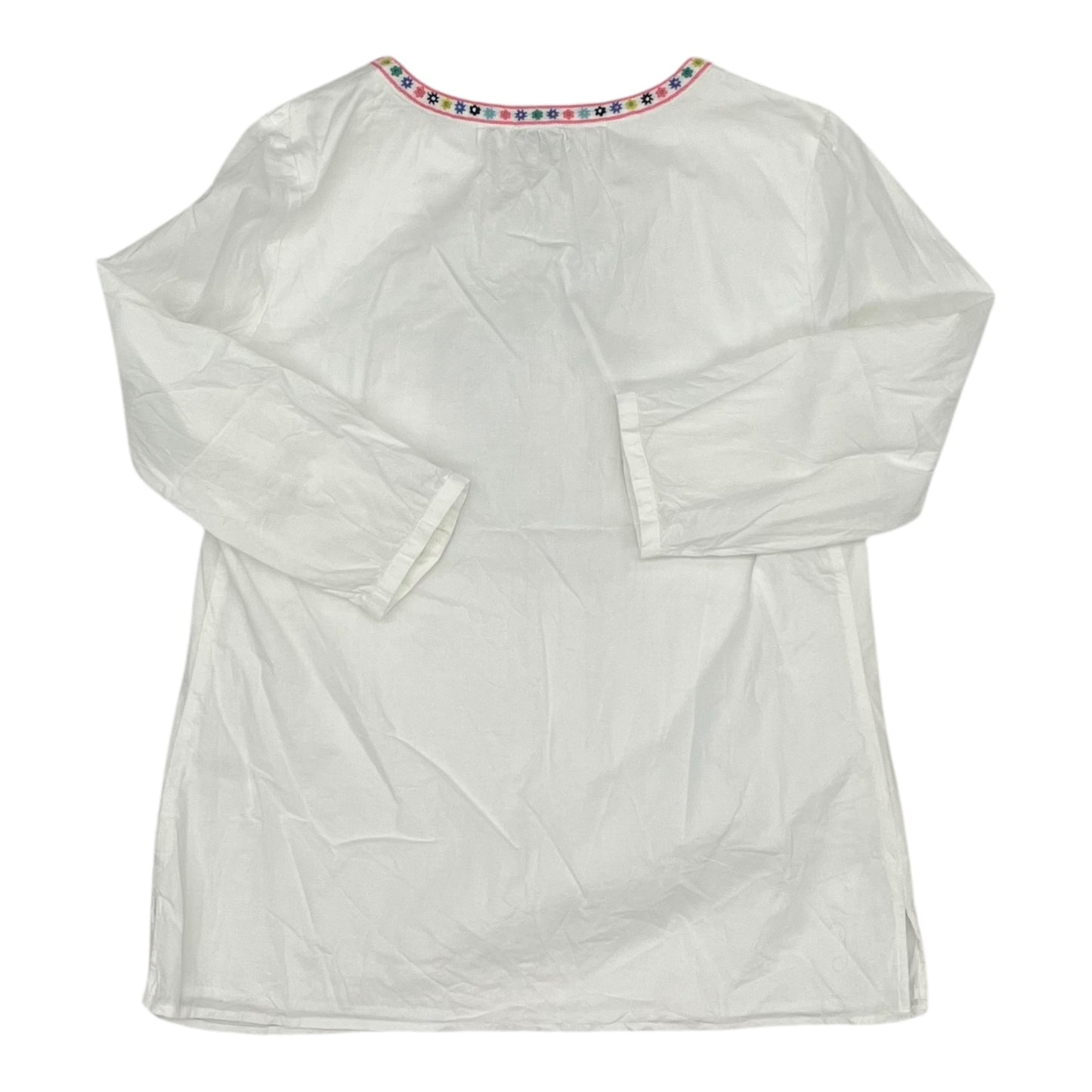 Blouse Ls By Talbots In White, Size:S